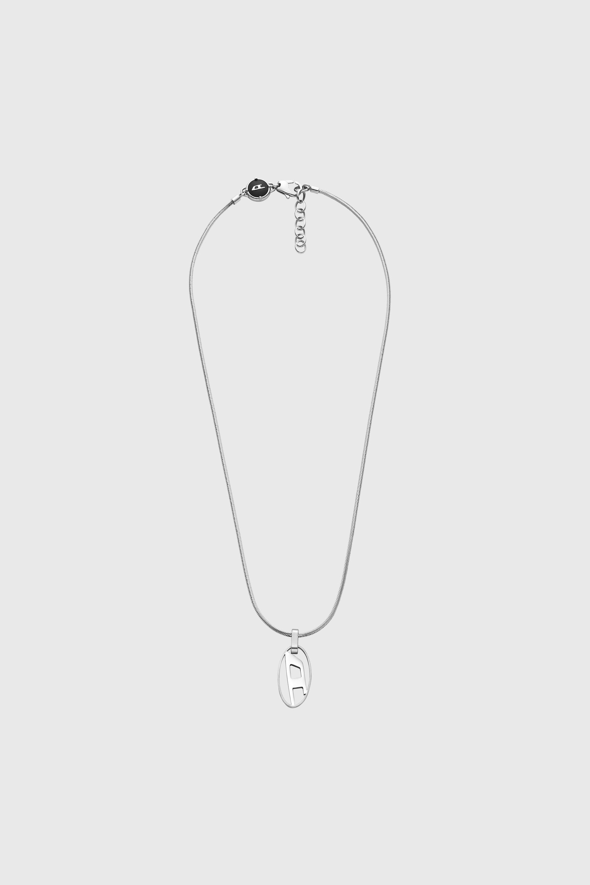 Diesel - DX1342, Collier avec pendentif en acier inoxydable Mixte in Gris argent&eacute; - 1
