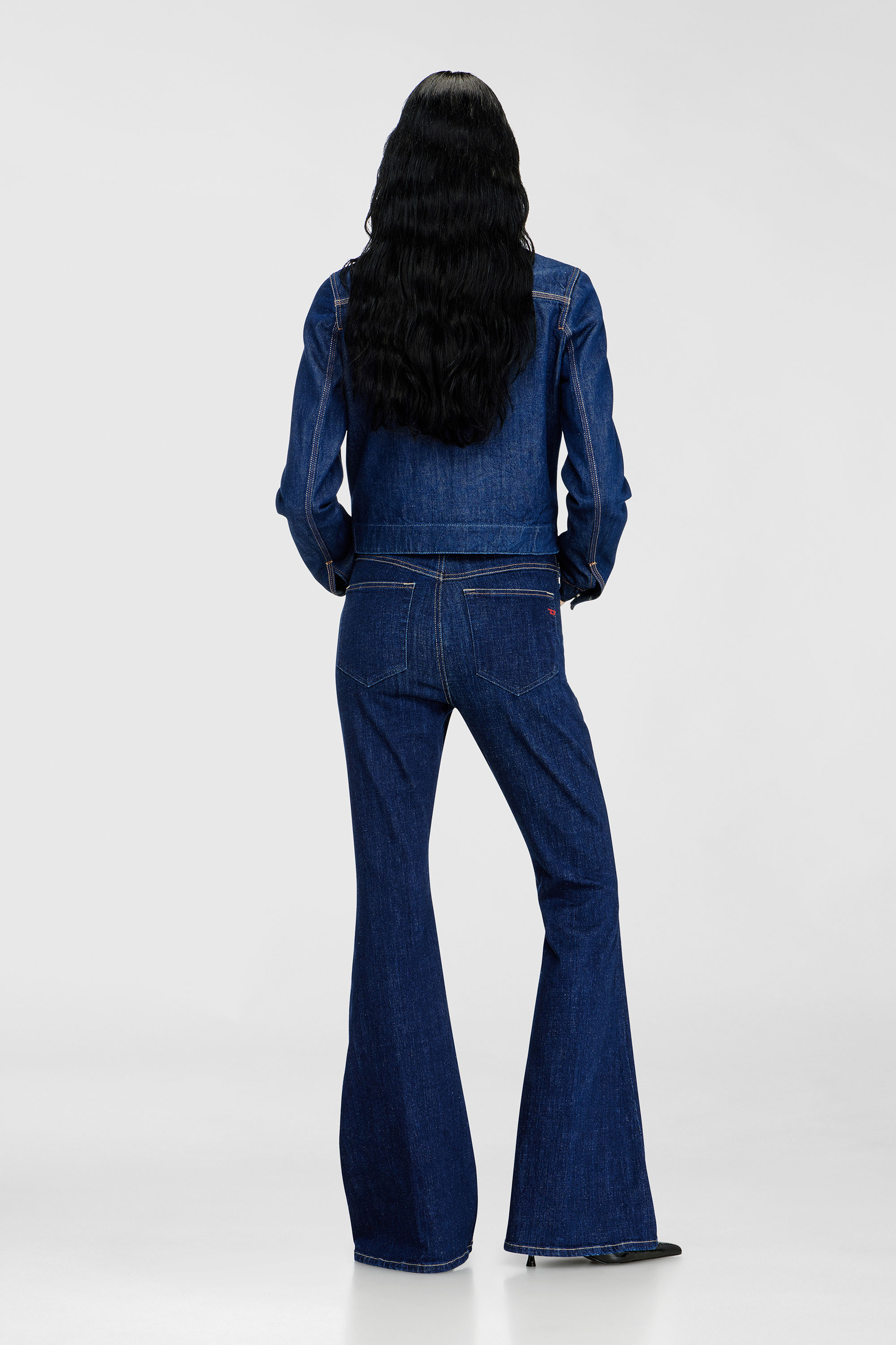 Diesel - Bootcut Jeans 1973 D-Partt 09Q03 Femme, Bleu Fonc&eacute; - Image 3