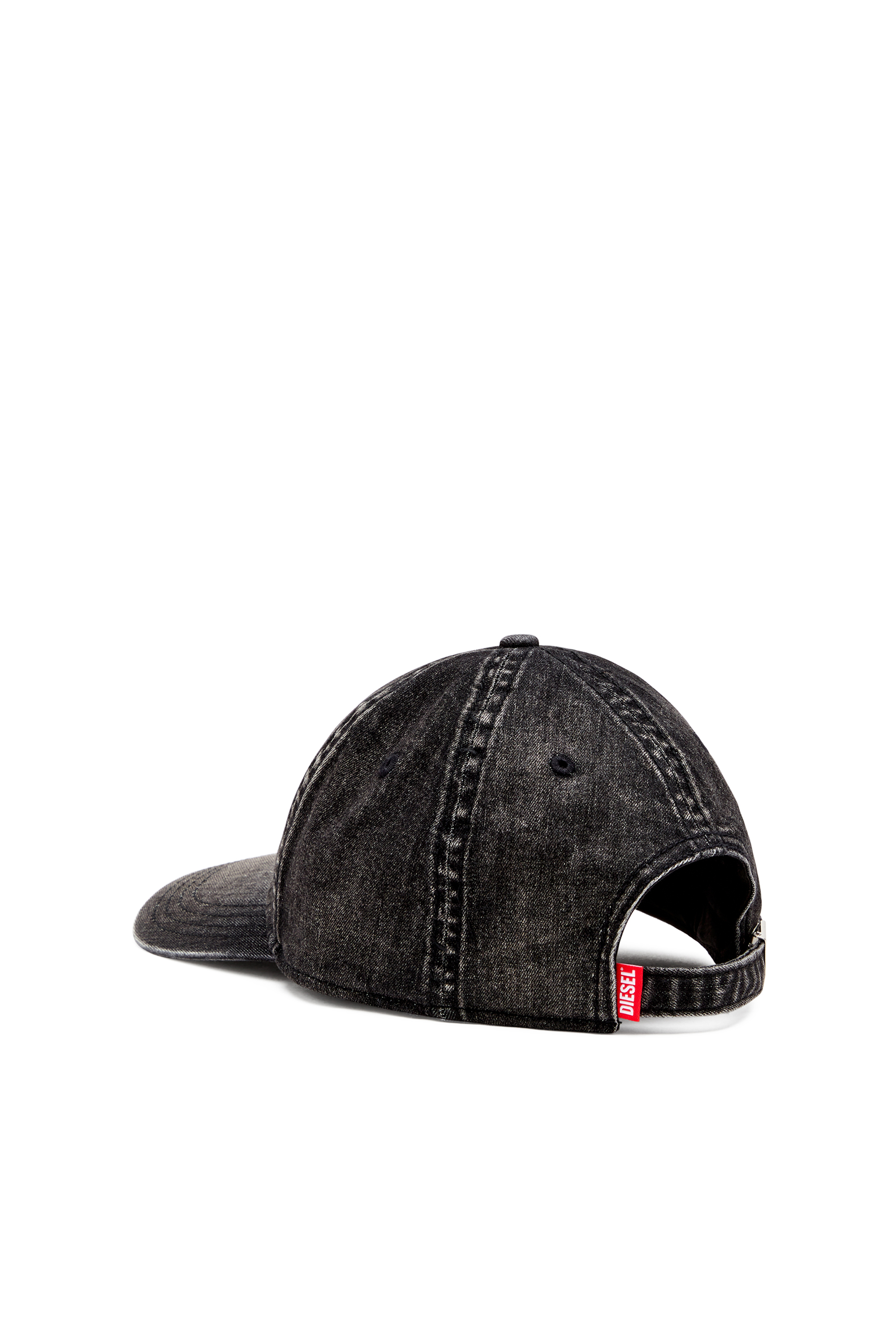 Diesel - C-GABLE-BLACK, Casquette en denim stretch noir clair Homme in Noir - 3