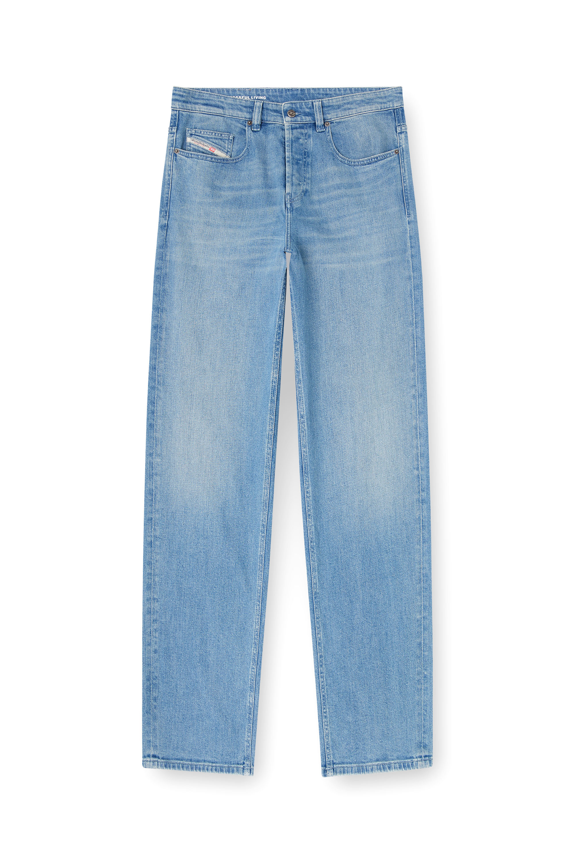Diesel - Relaxed Jeans 2001 D-Macro 09Q18 Homme, Bleu Clair - Image 2