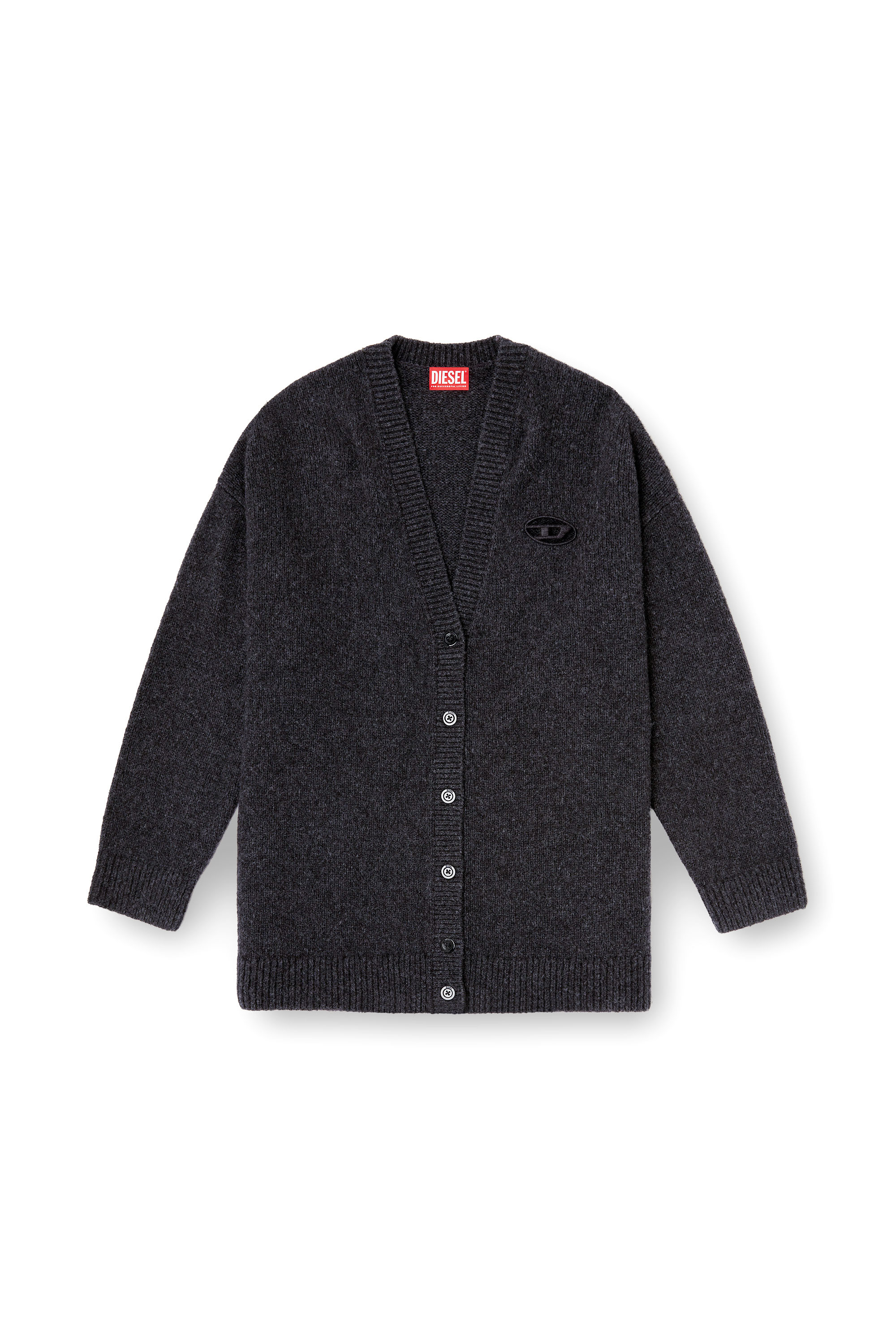 Diesel - M-AREELA, Cardigan en m&eacute;lange de laine et d'alpaga Femme in Polychrome - 2