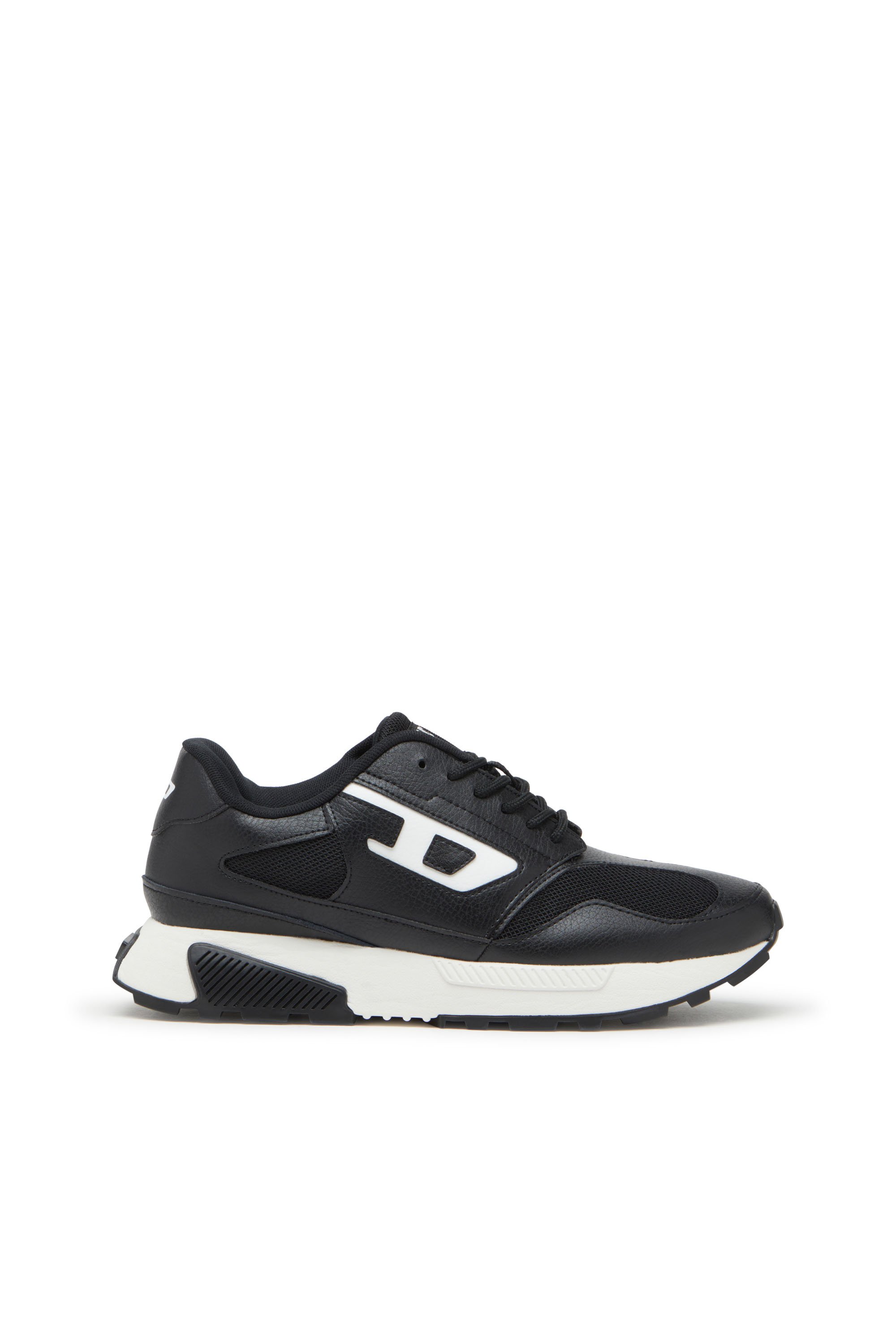 Diesel - S-TAME-D RUNNING, Sneakers en mesh, cuir suédé et PU Homme in Noir - 1