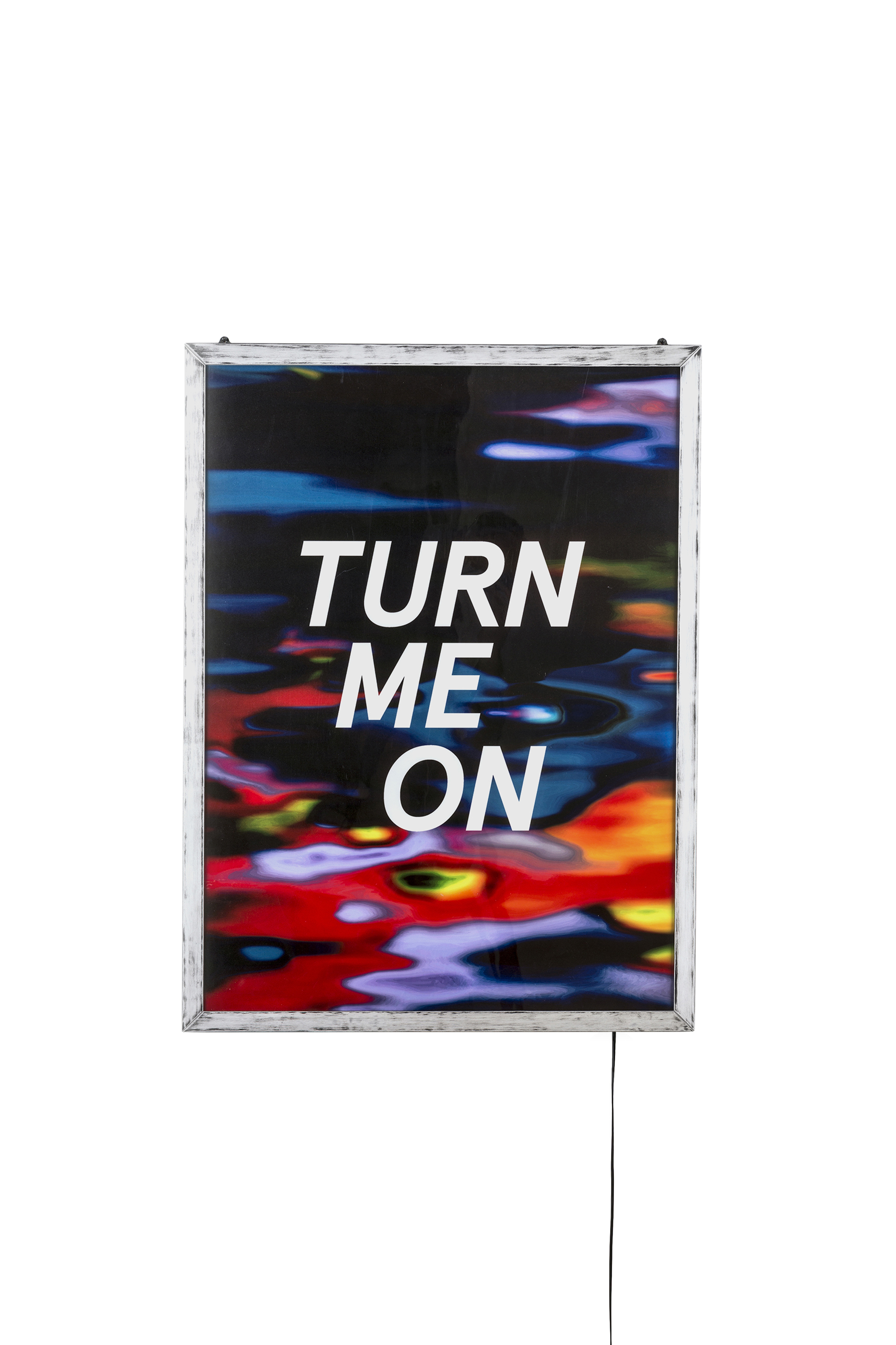 Diesel - 11031 FRAME IT!, Poster "Turn me on" Mixte in Blanc - 1