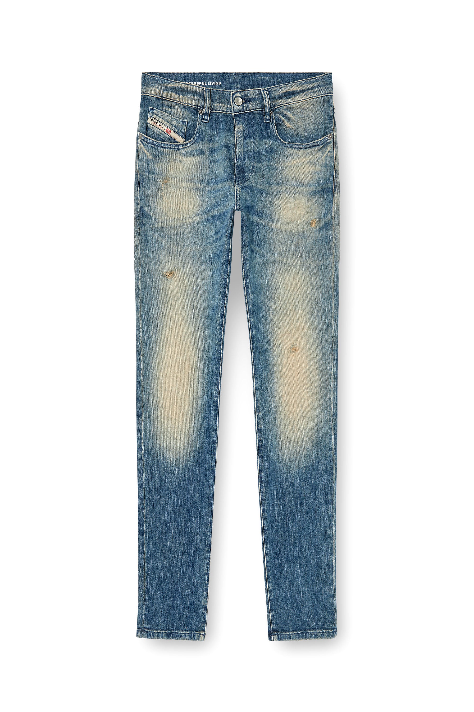 Diesel - Man's Slim Jeans 2019 D-Strukt 0KBBW, Medium blue - 3