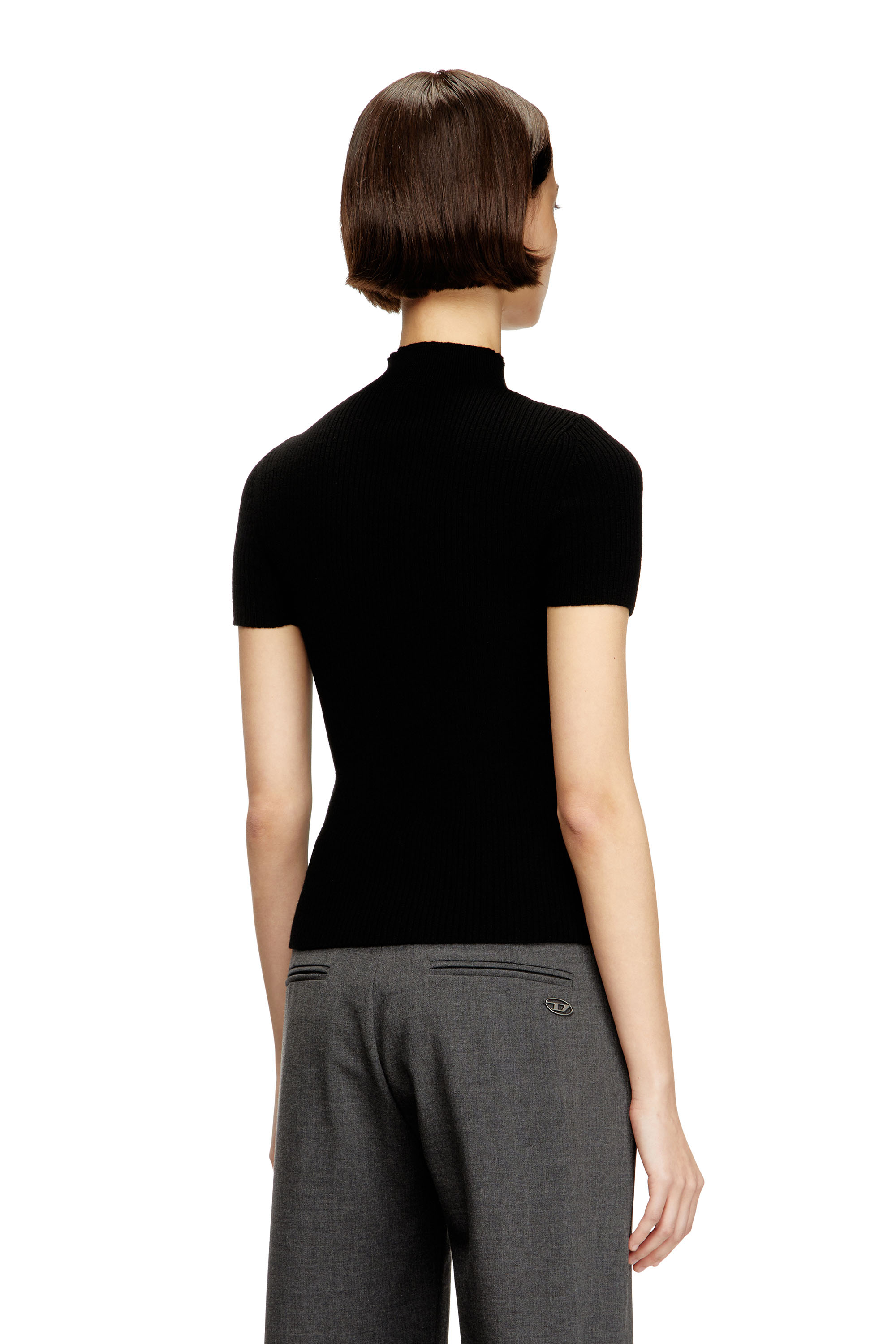 Diesel - M-OLIVE, Top en tricot de laine à découpes Femme in ToBeDefined - 4