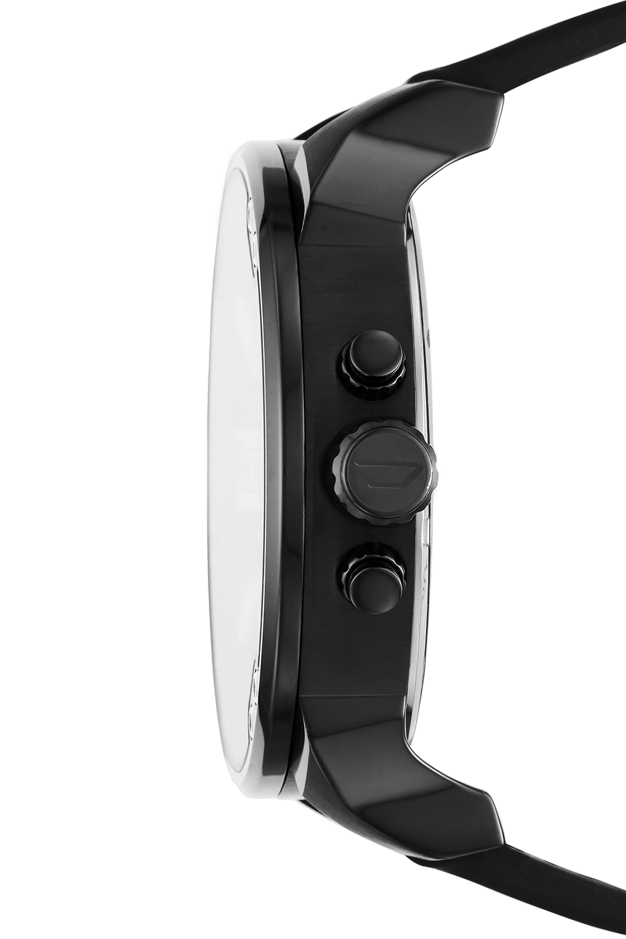 Diesel - DZ7433, Montre Mr. Daddy 2.0 chronographe en silicone et nylon noir Homme in Noir - 3