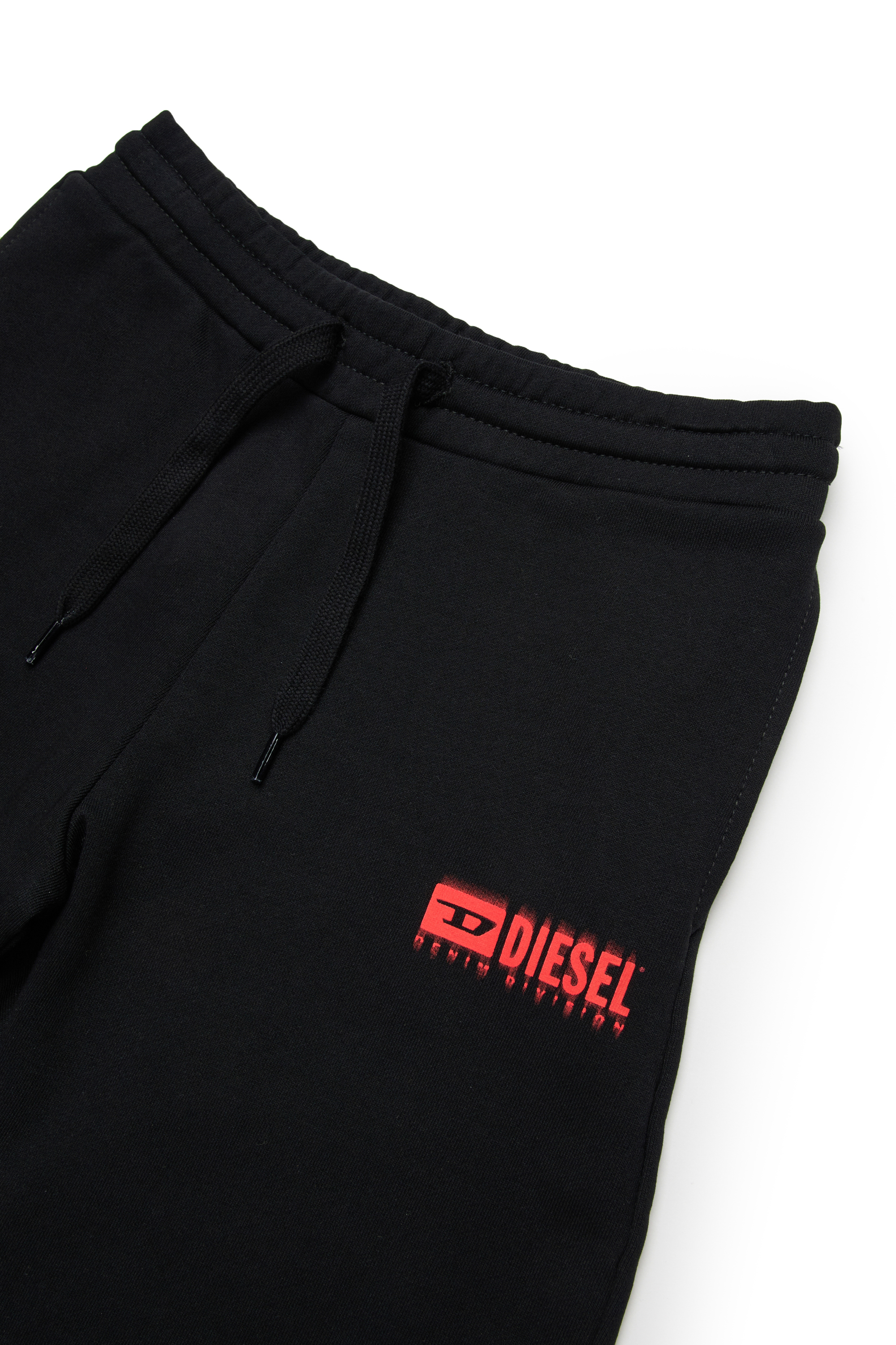 Diesel - PBASESHORT, Short de survêtement avec logo dégradé Homme in Noir - 3