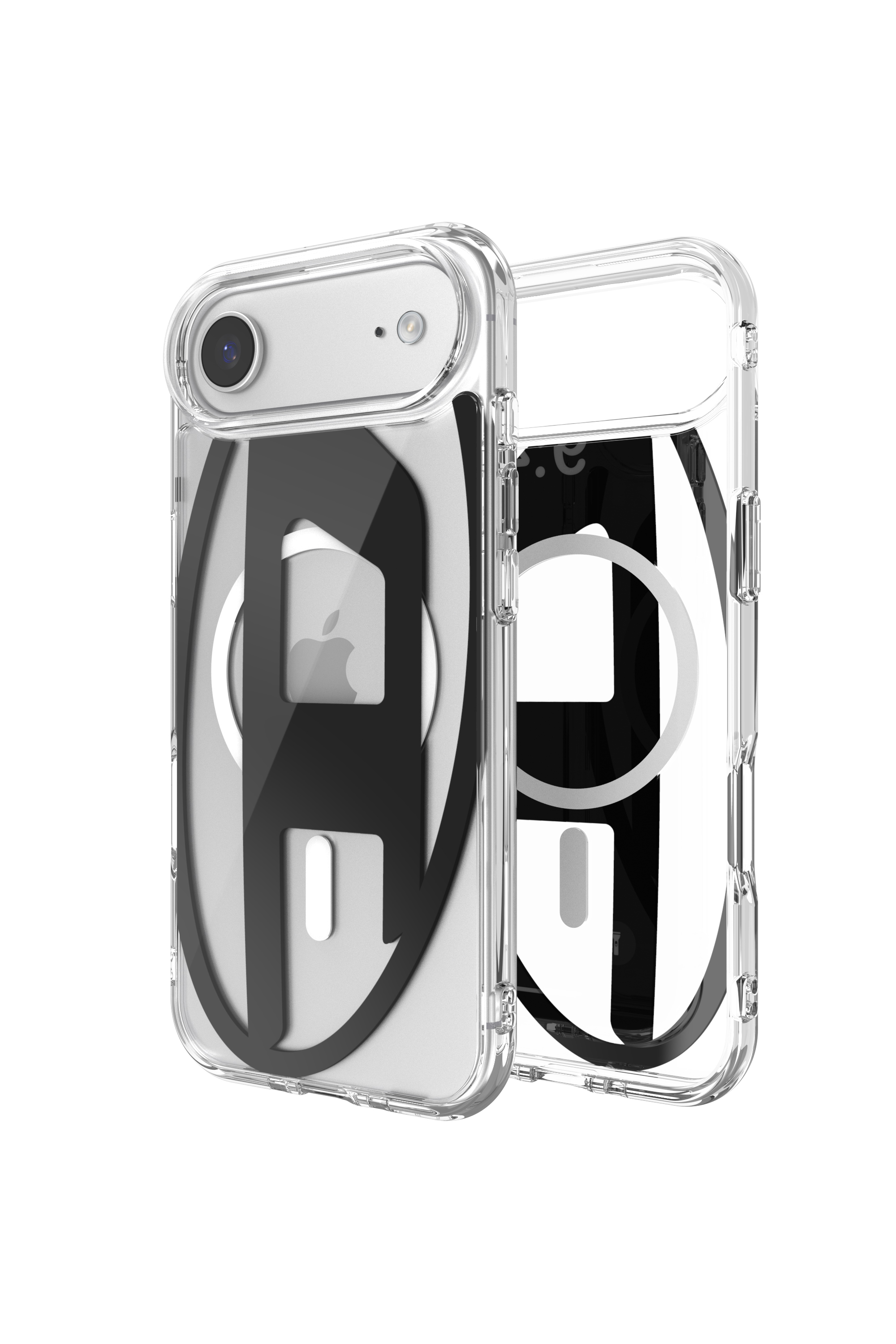 Diesel - 60416 AOP CASE, Étui métallique Oval D avec Magsafe pour iPhone 17 Air Mixte in Noir - 1