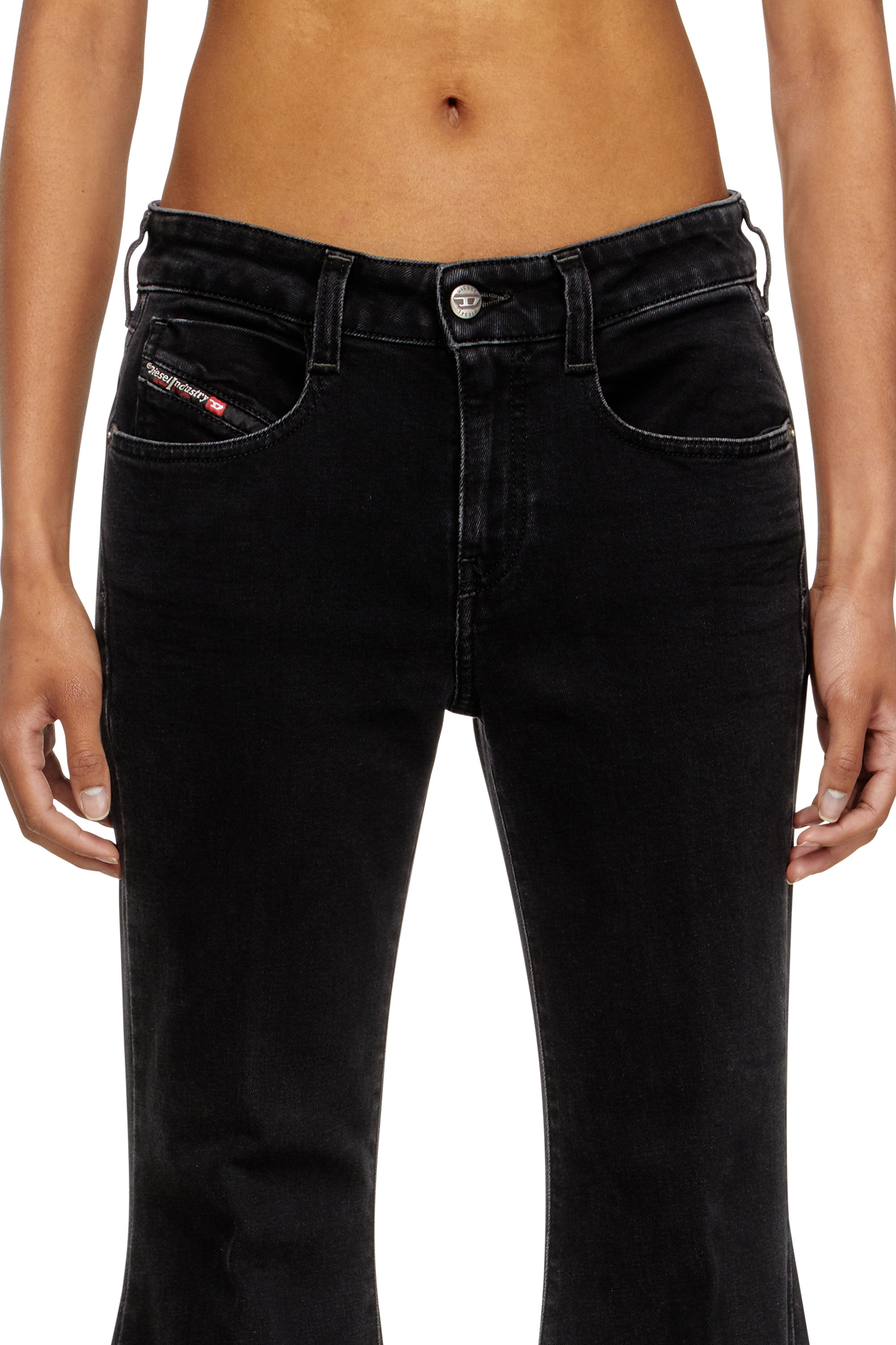 Diesel - Flare Jeans 1970 D-Bleess 09M69 Femme, Noir/Gris fonc&eacute; - Image 4