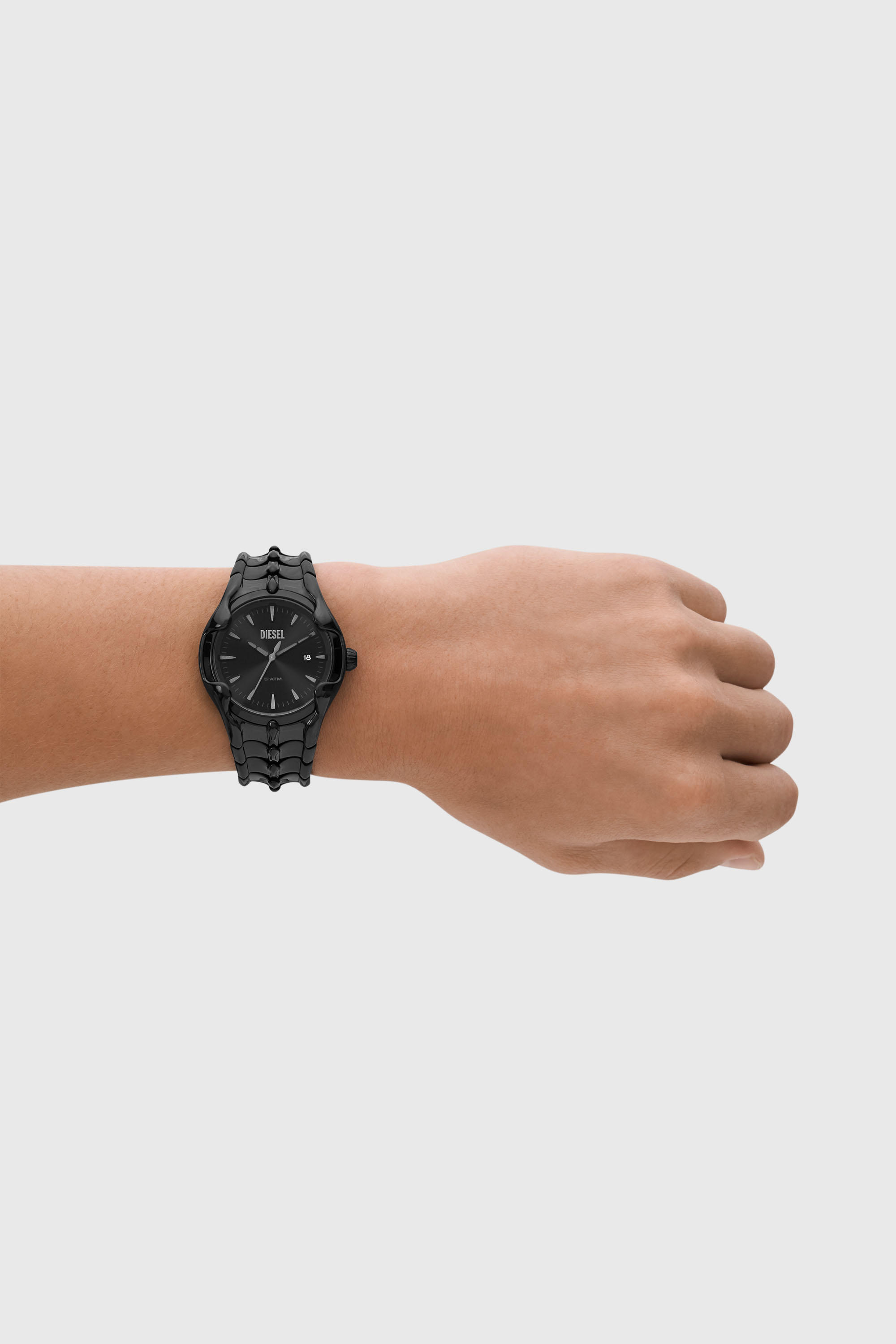 Diesel - DZ2187, Montre Vert en acier inoxydable noir Homme in Noir - 5