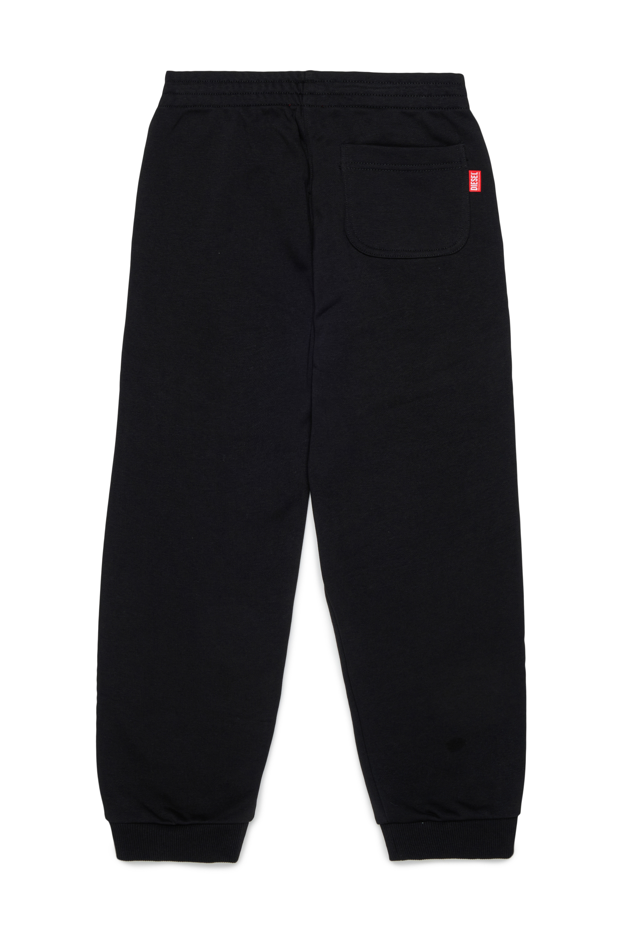 Diesel - PRES, Pantalon de surv&ecirc;tement avec logo d&eacute;coup&eacute; imprim&eacute; Homme in Noir - 2