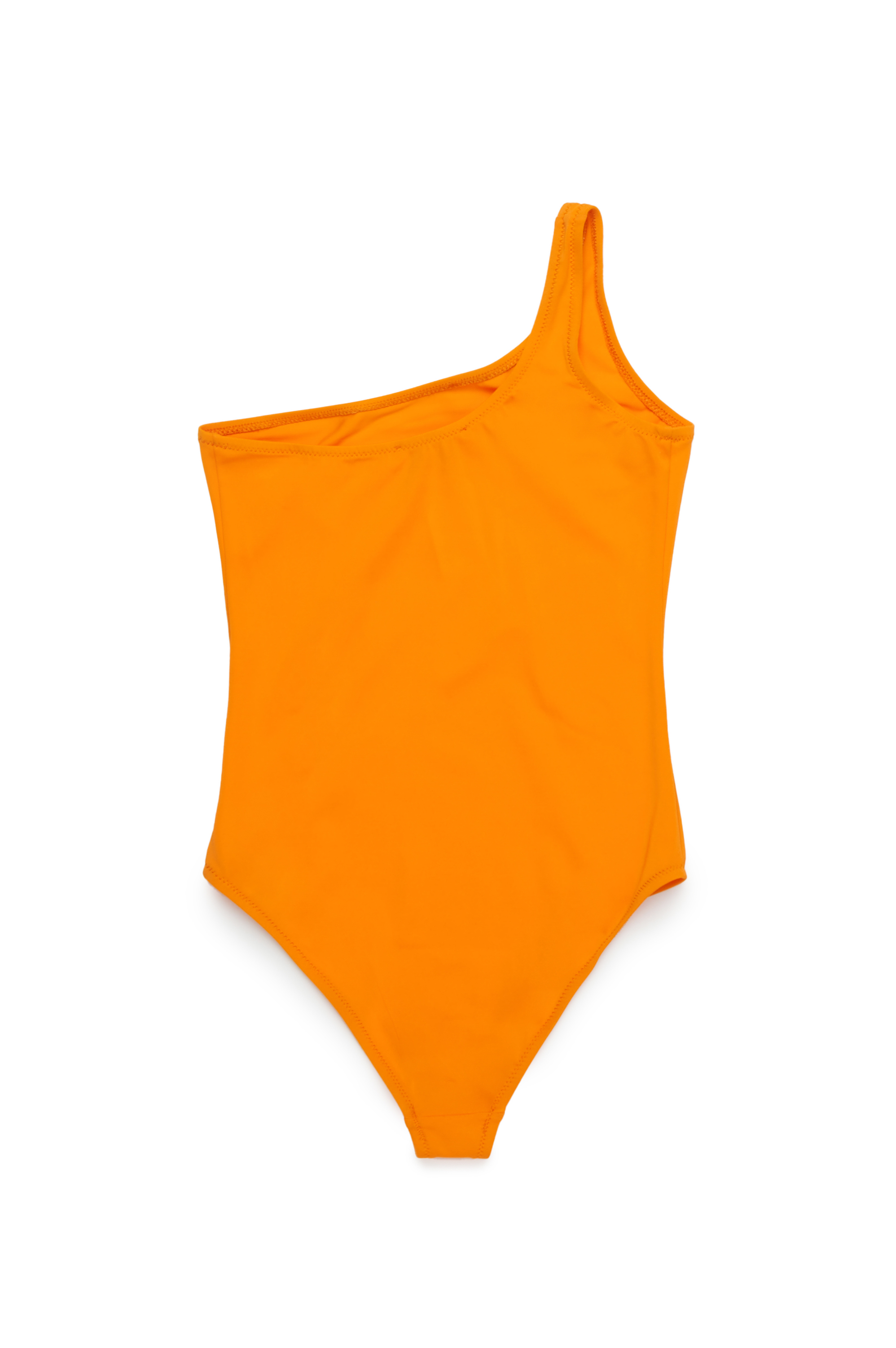 Diesel - MUNNYX, Maillot de bain &agrave; une &eacute;paule avec logo Oval D Femme in Orange - 2