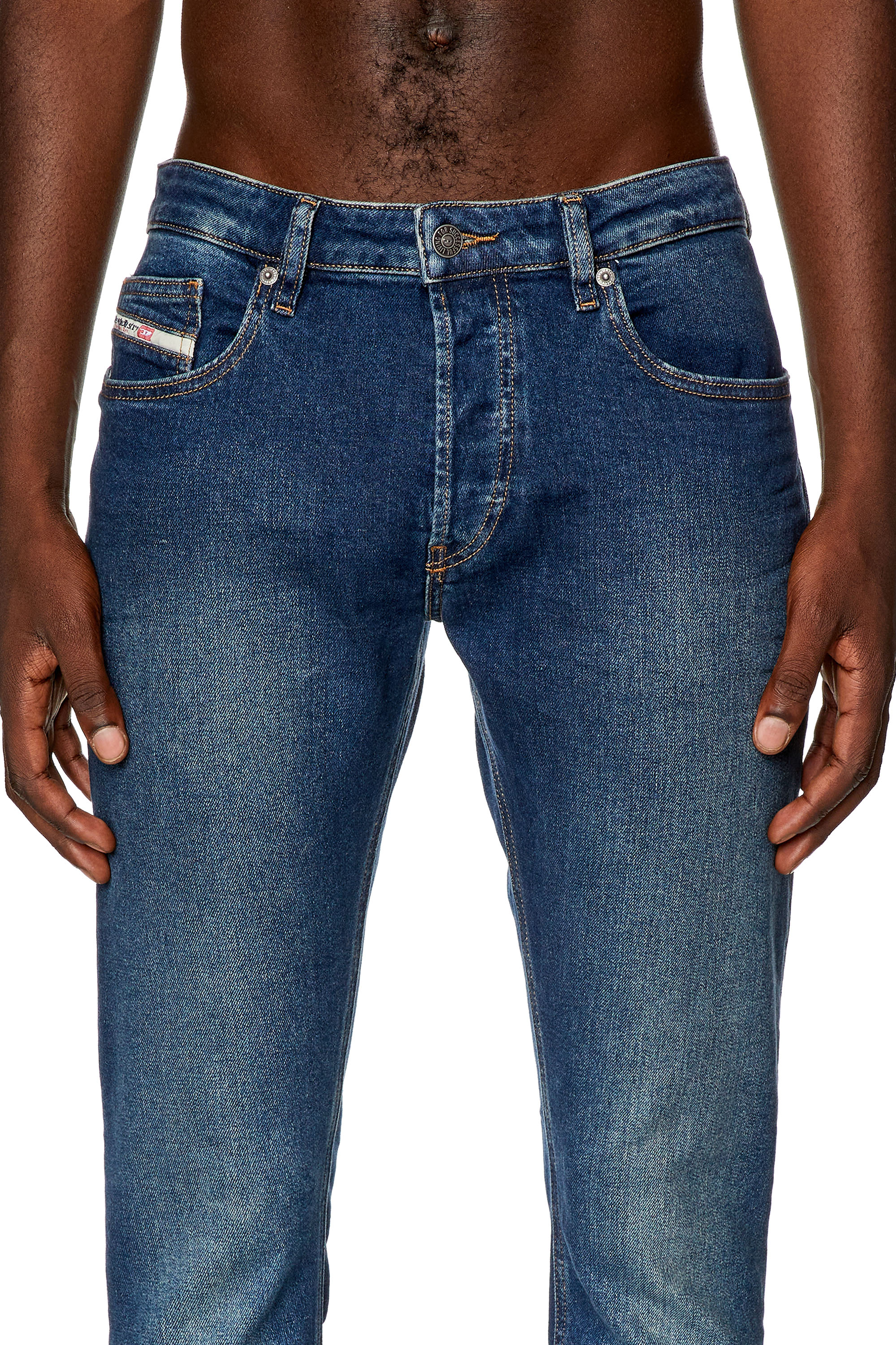 Diesel - Slim Jeans D-Luster 0EKAV, Bleu Foncé - Image 4