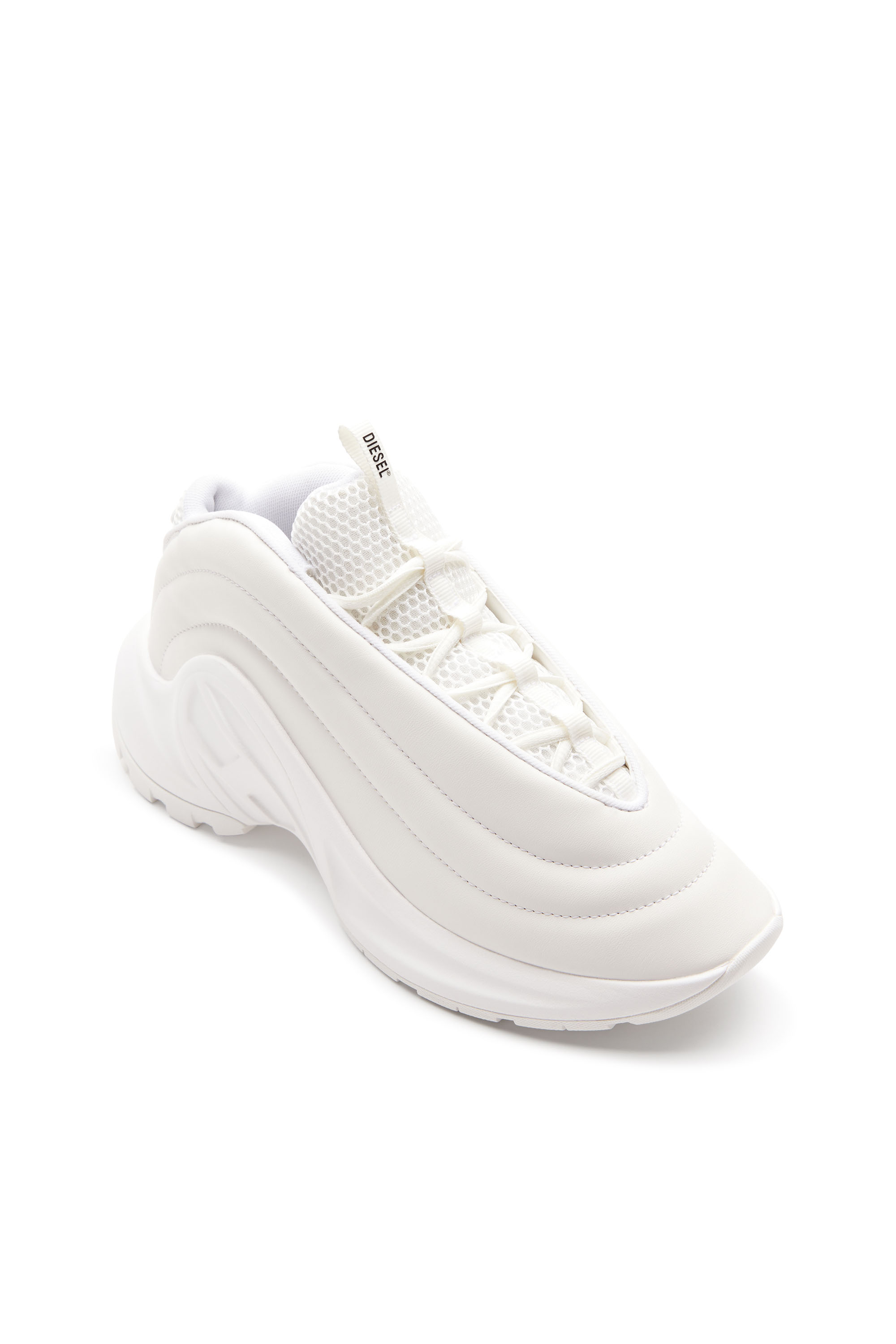 Diesel - S-D-RUNNER X, S-D-Runner X-Sneakers Slip-on avec cou-de-pied Oval D mat Mixte in Blanc - 6