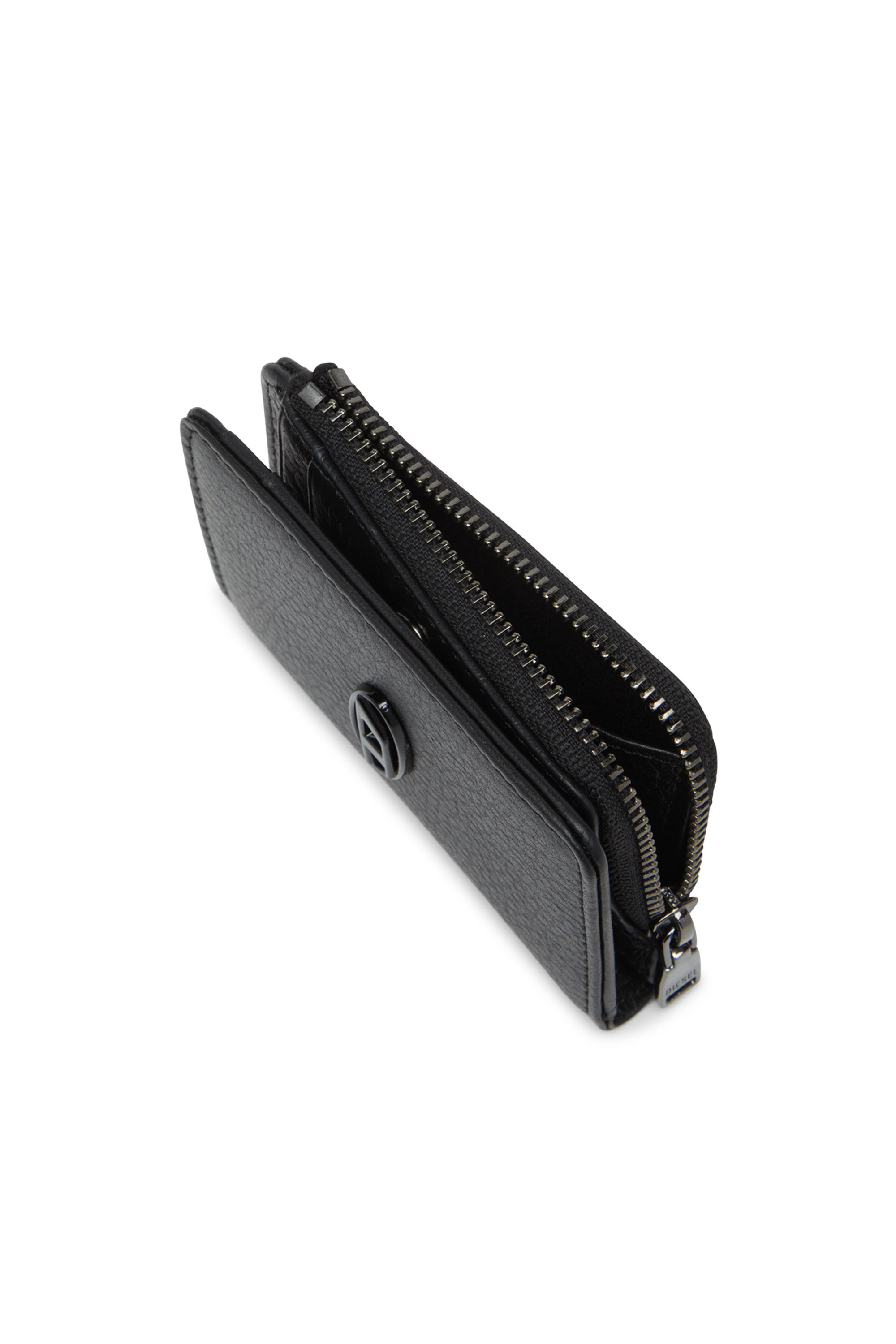 Diesel - HISSU EVO CARD HOLDER L, Porte-cartes en cuir Homme in Noir - 4