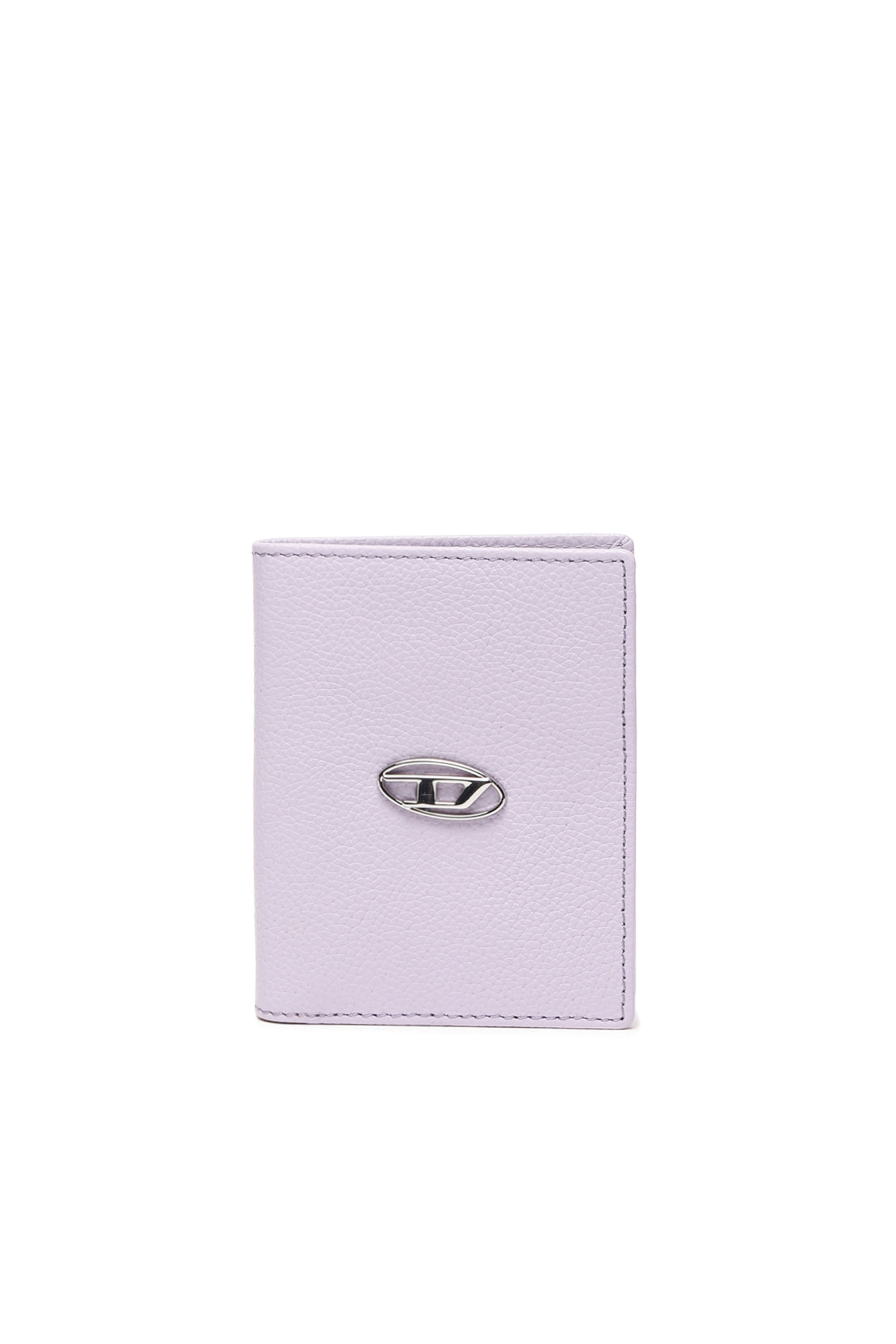 Portefeuille à trois volets avec plaque en logo D Cuir DIESEL en coloris Jaune Femme Accessoires Portefeuilles et porte-cartes 
