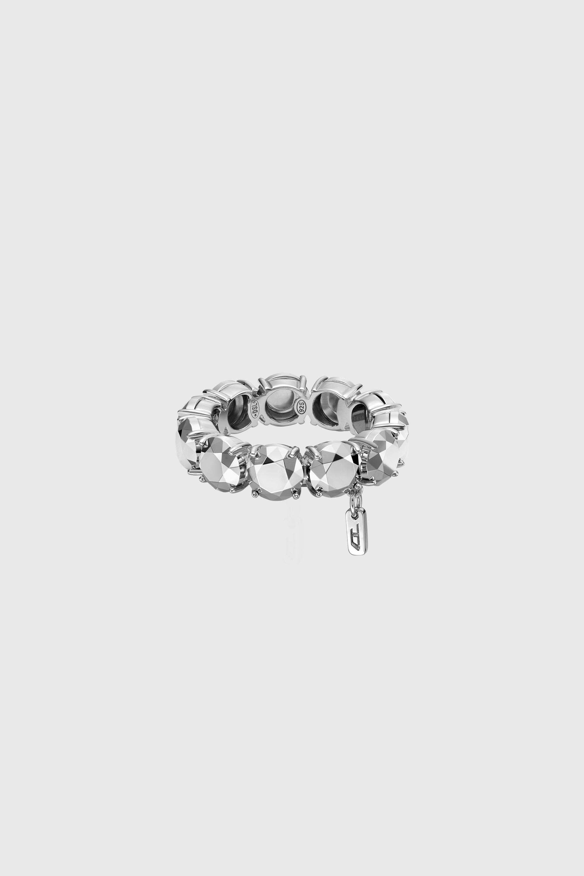 Diesel - DL1359040 STERLING SILVER JEWEL, Bague en argent sterling Mixte in Gris argent&eacute; - 2