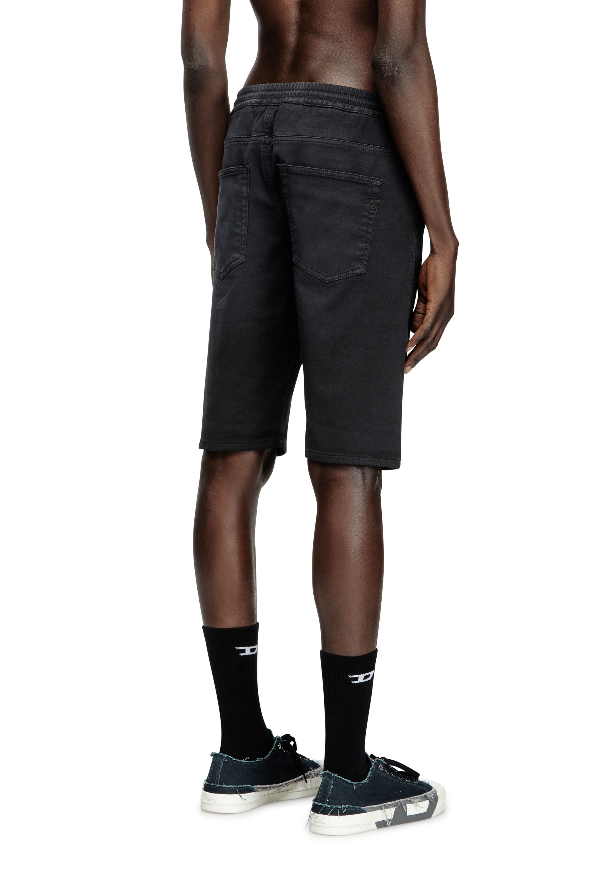 2033 D-KROOLEY-SHORT JOGG, Black Diesel - 2033 D-KROOLEY-SHORT JOGG, Man's Chino shorts in JoggJeans in Black - 4