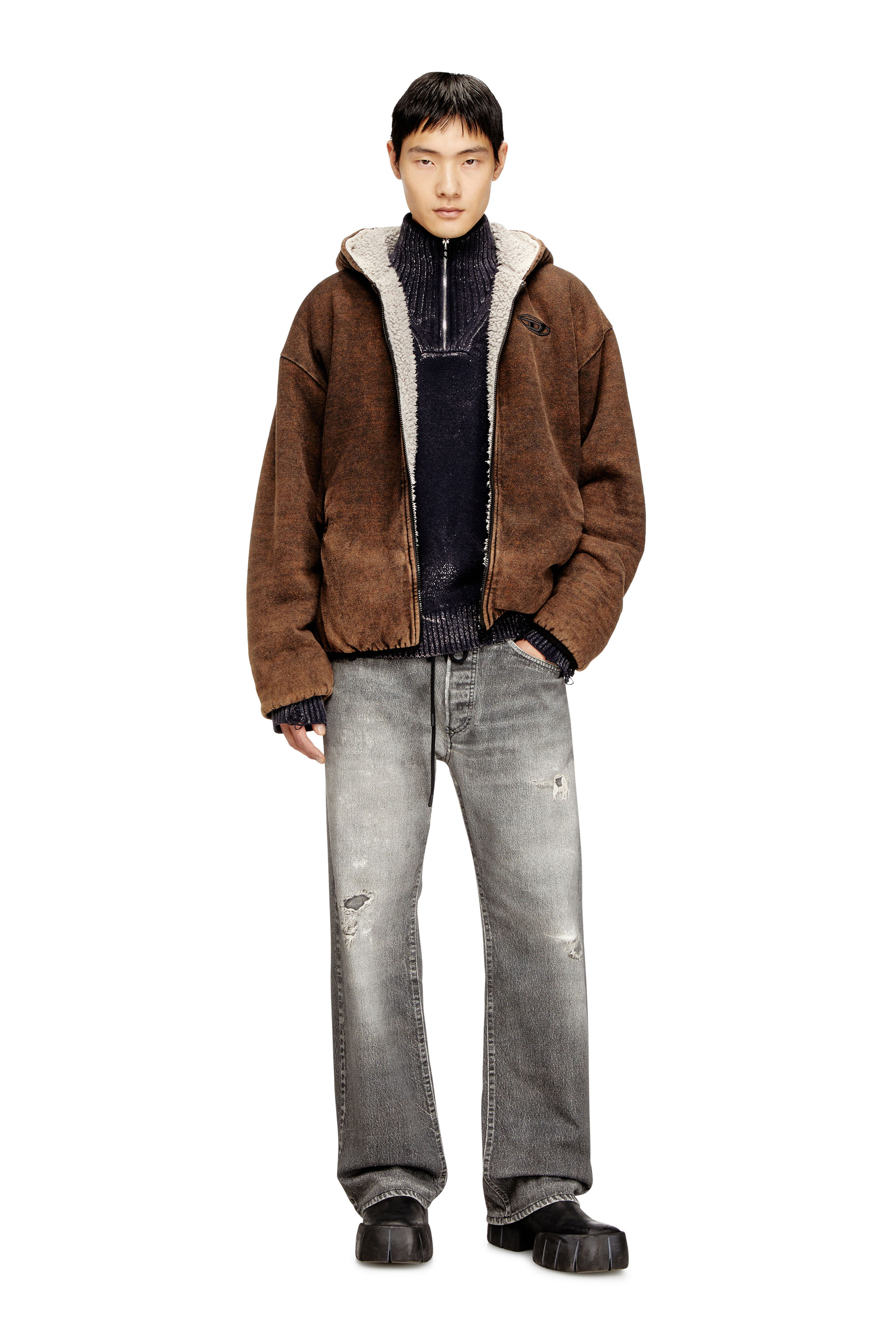 Diesel - S-BRYAN, Veste zippée à capuche réversible Homme in ToBeDefined - 1