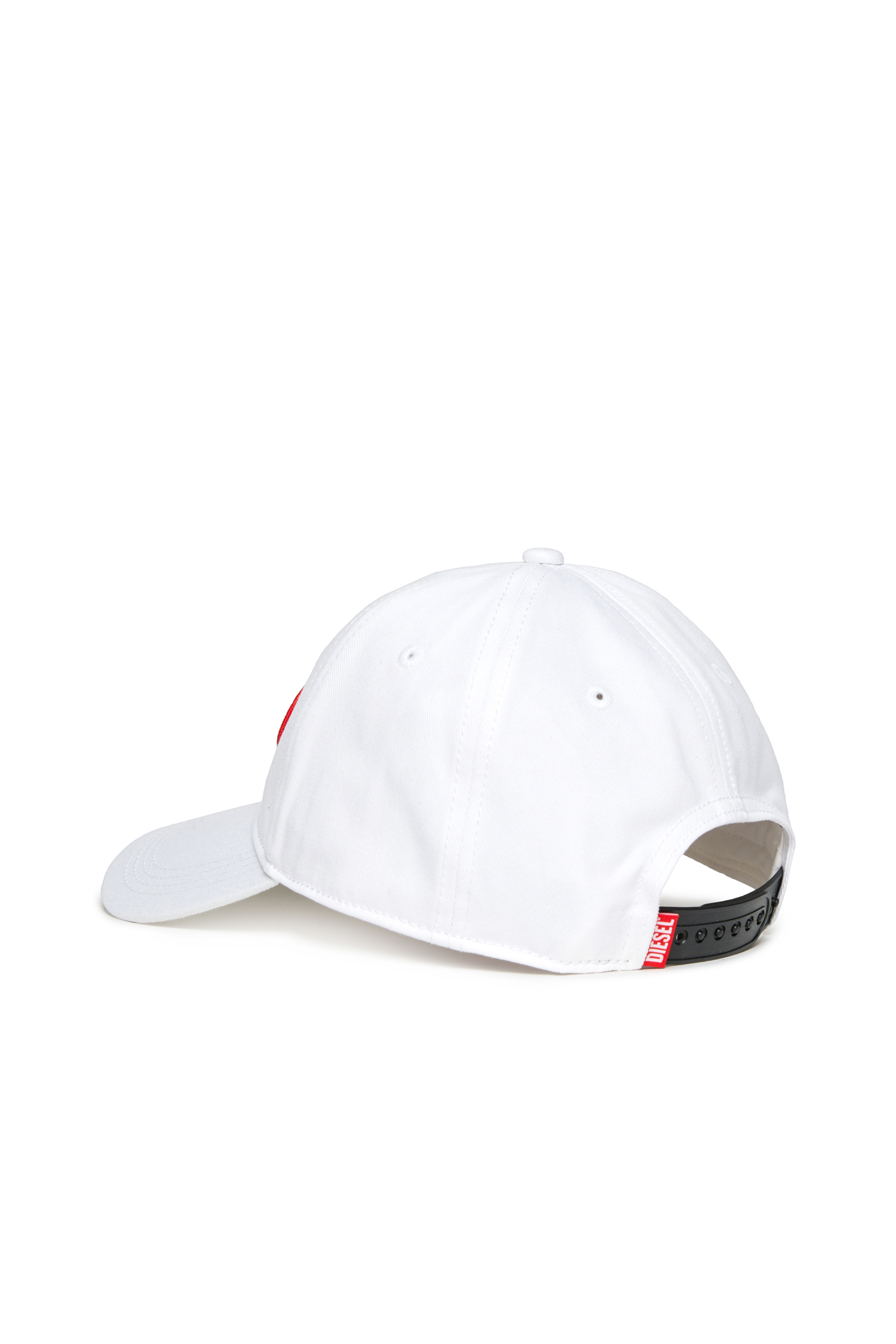 Diesel - FCORRYJACQWASH, Chapeau en coton avec logo Homme in Blanc - 2