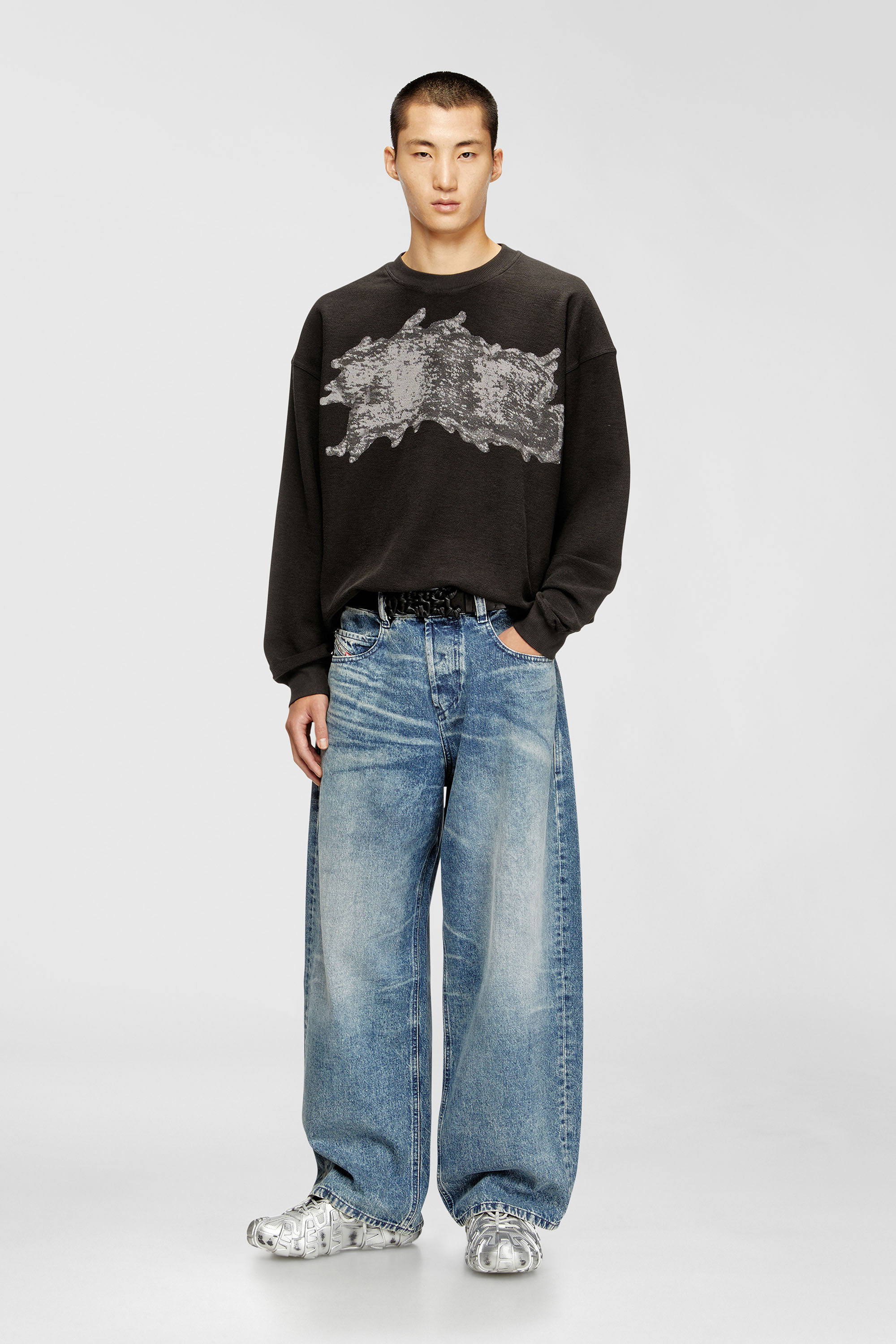 Diesel - Relaxed Jeans 1997 D-Enim 007DA Mixte, Bleu Clair - Image 1