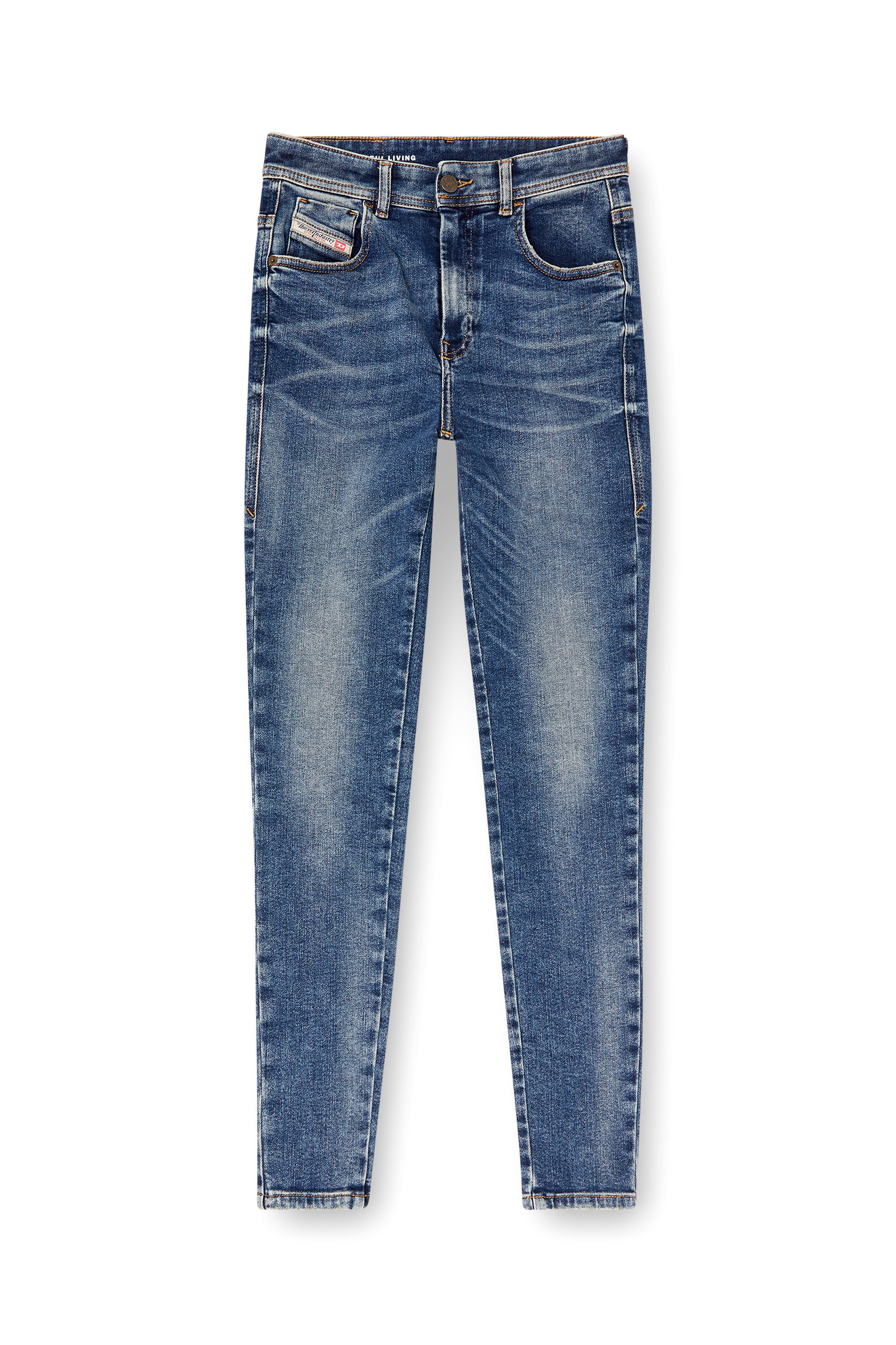 Diesel - Skinny Jeans 1984 Slandy-High 007Y9 Femme, Bleu moyen - Image 2