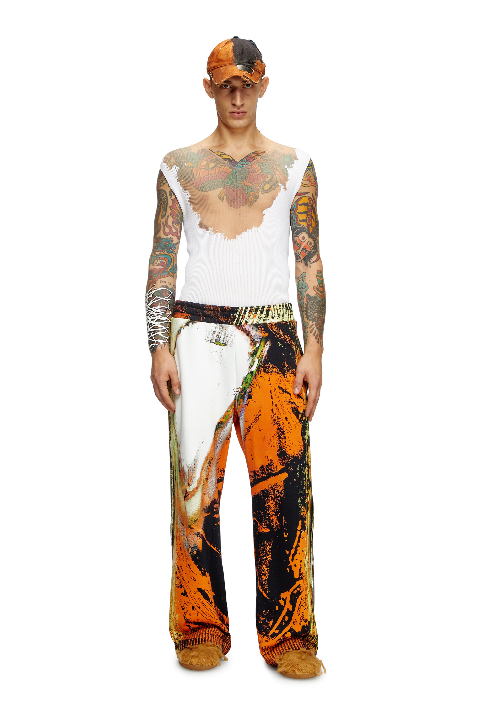 Diesel - P-MARTE, Pantalon de survêtement avec imprimé Pop Homme in Polychrome - 2