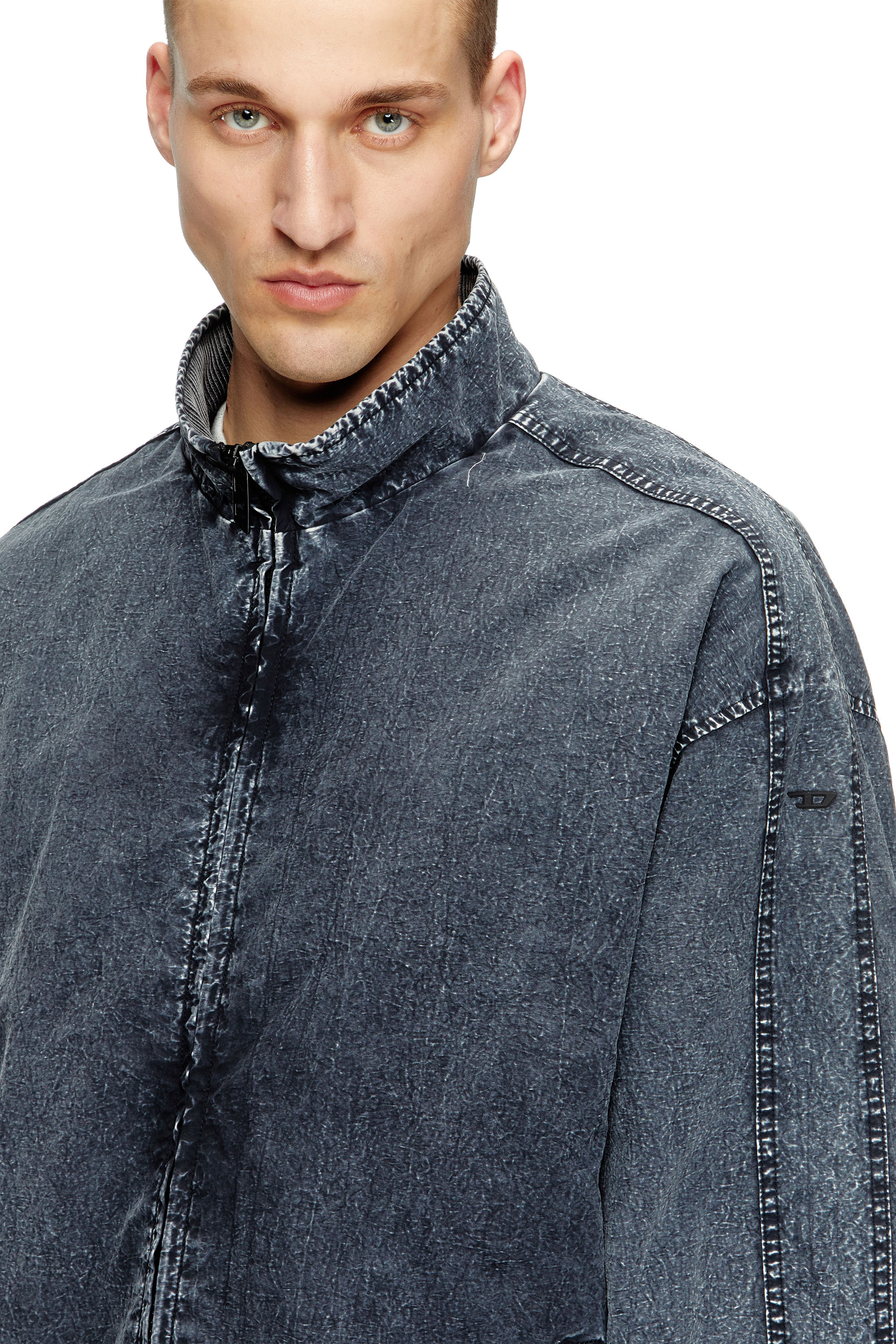 Diesel - J-WILSON, Veste en taslan de nylon recyclé Homme in Noir - 5