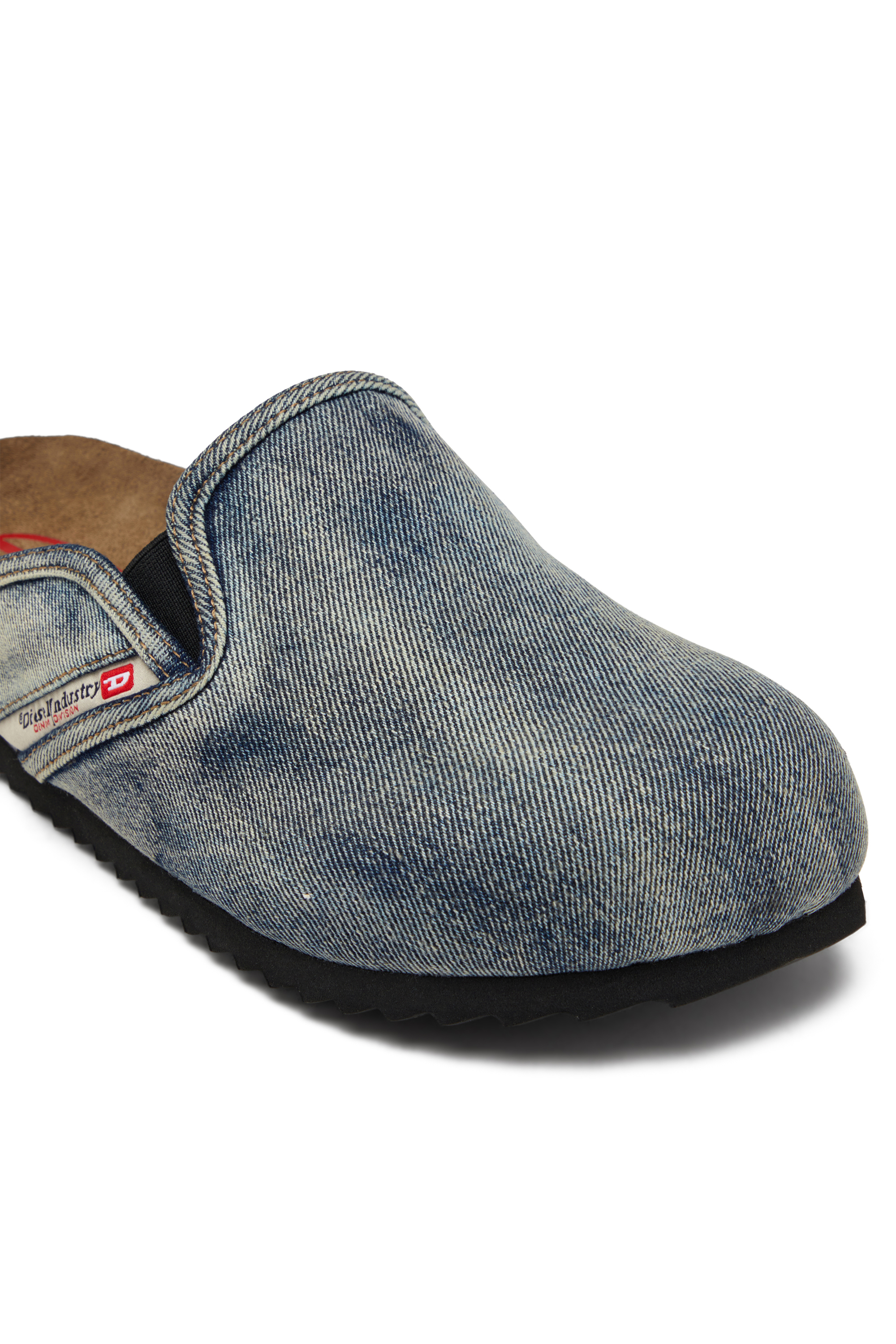 D-WOODSTOCK SLIP-ON, Bleu Foncé Diesel - D-WOODSTOCK SLIP-ON, D-Woodstock-Mules en denim Homme in Bleu - 6