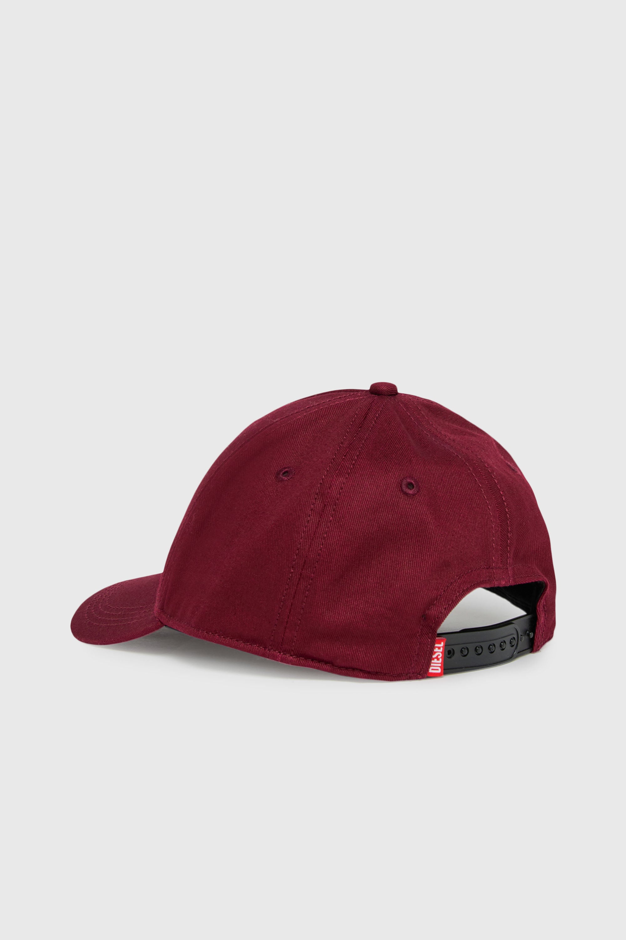 Diesel - FLIMO, Casquette de baseball avec imprim&eacute; logo Oval D Homme in Rouge - 2