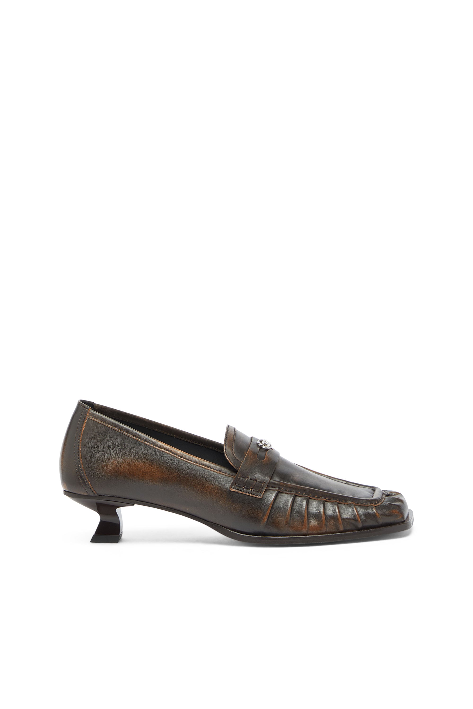 Diesel - D-AMBER MOC 30, D-Amber - Mocassins Penny en cuir Femme in Marron - 1