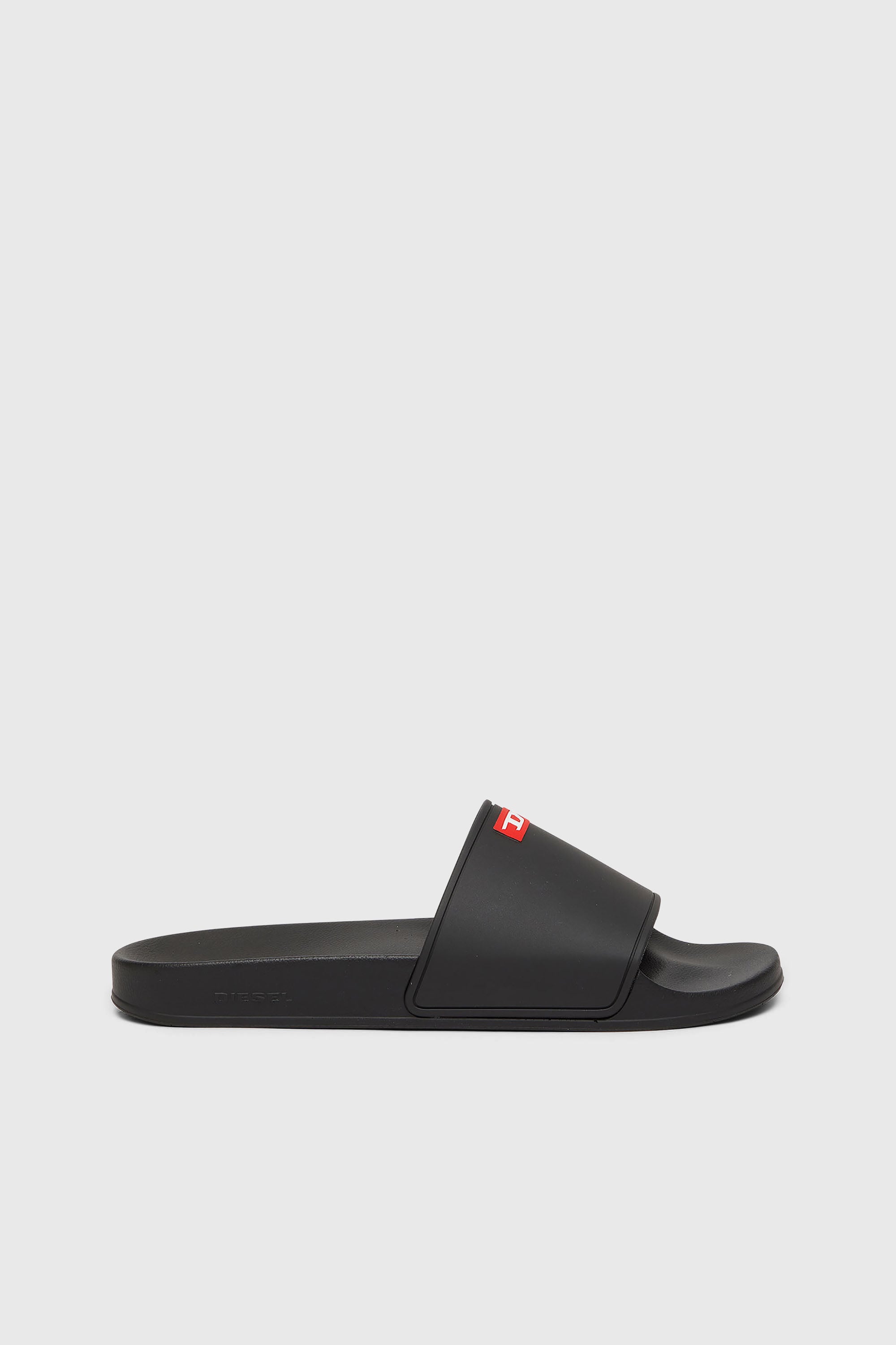 Diesel - SA-SWIM, Sa-Swim-Claquettes de piscine en caoutchouc avec logo D Homme in Noir - 1