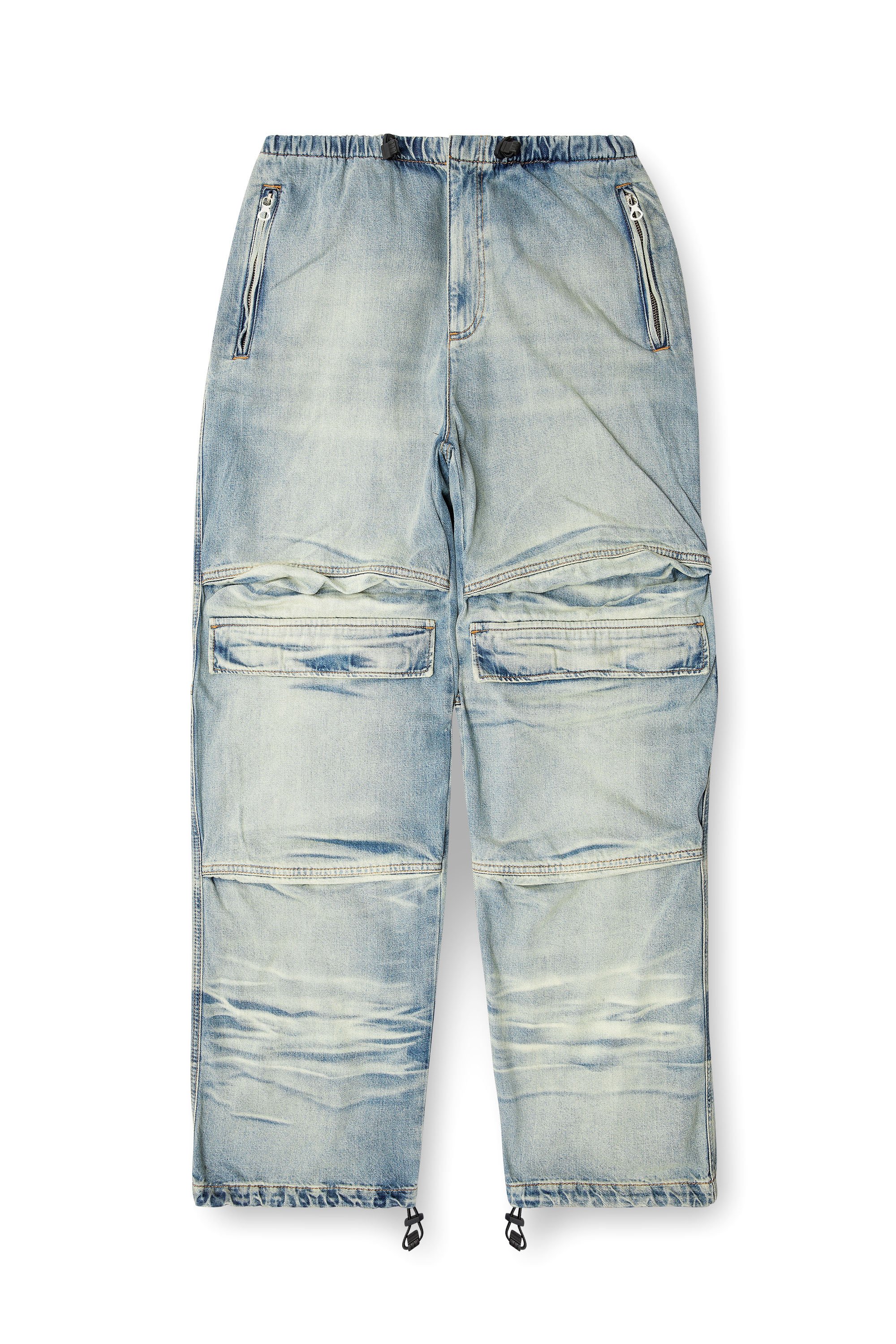 Diesel - Relaxed Jeans D-Dayetz 0ABDF Mixte, Bleu Clair - Image 3