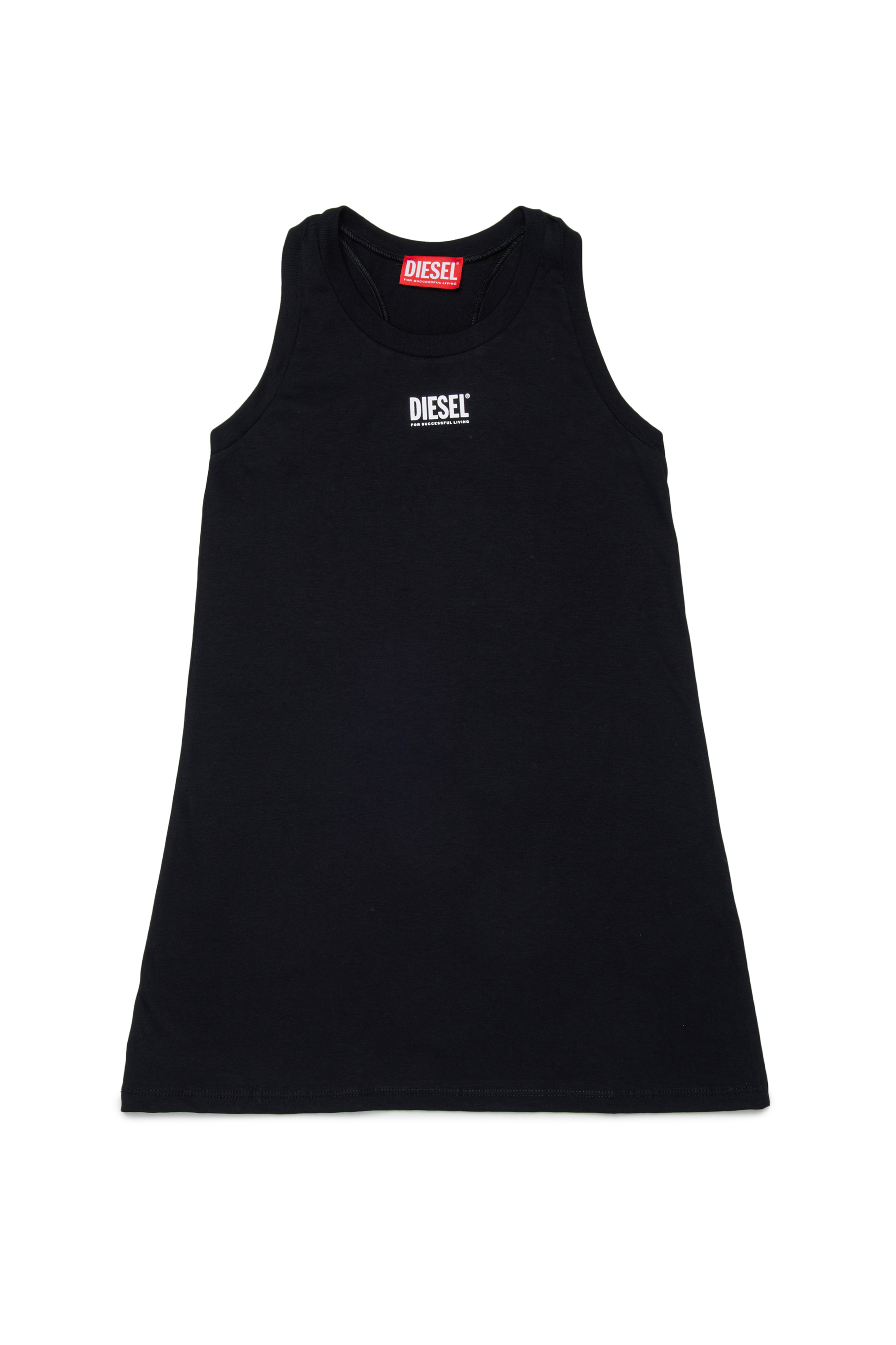 Diesel - MCUNDY, Robe de plage avec imprim&eacute; logo Femme in Noir - 1