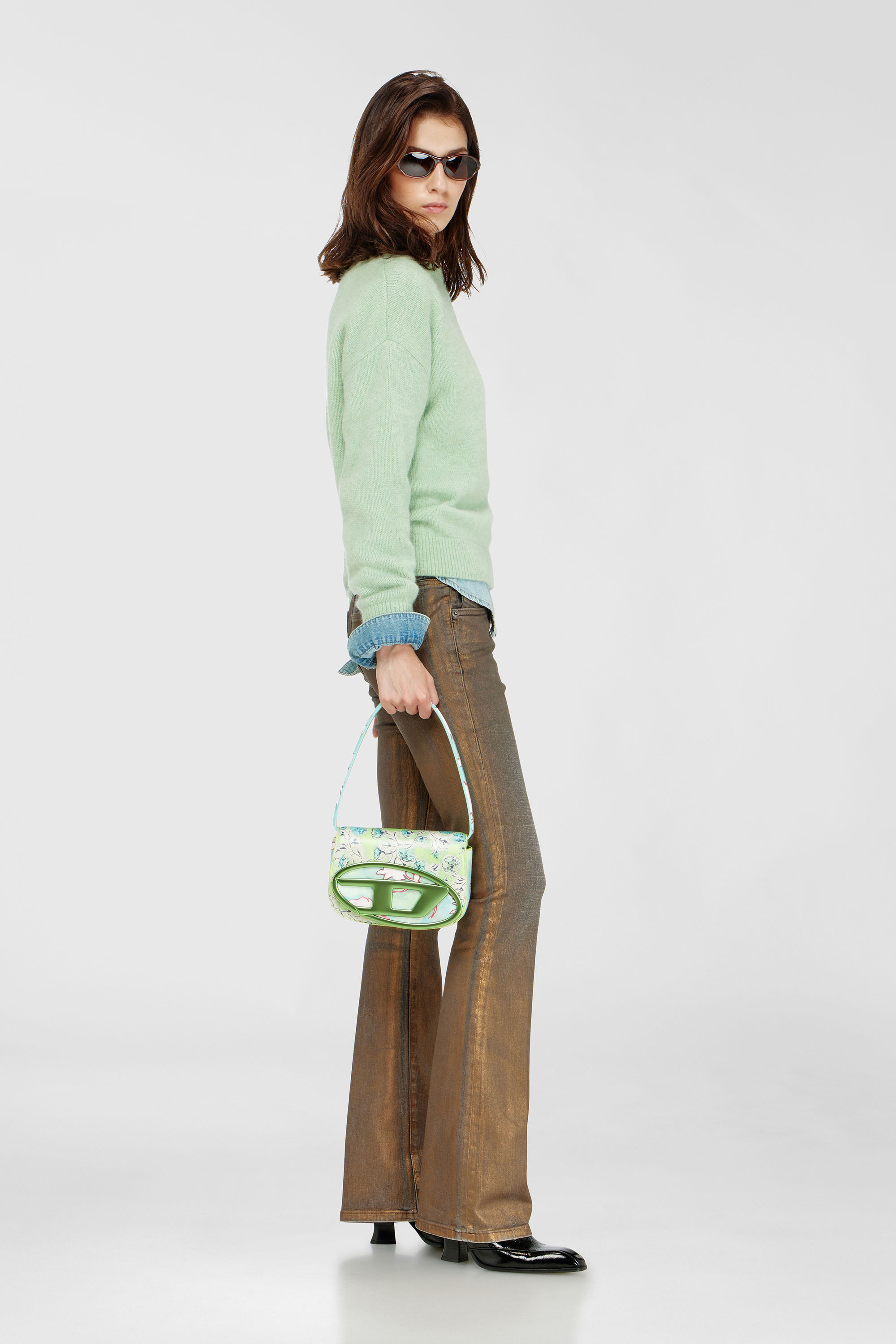 Diesel - 1DR, 1DR-Sac iconique &agrave; motif floral Femme in Vert - 1