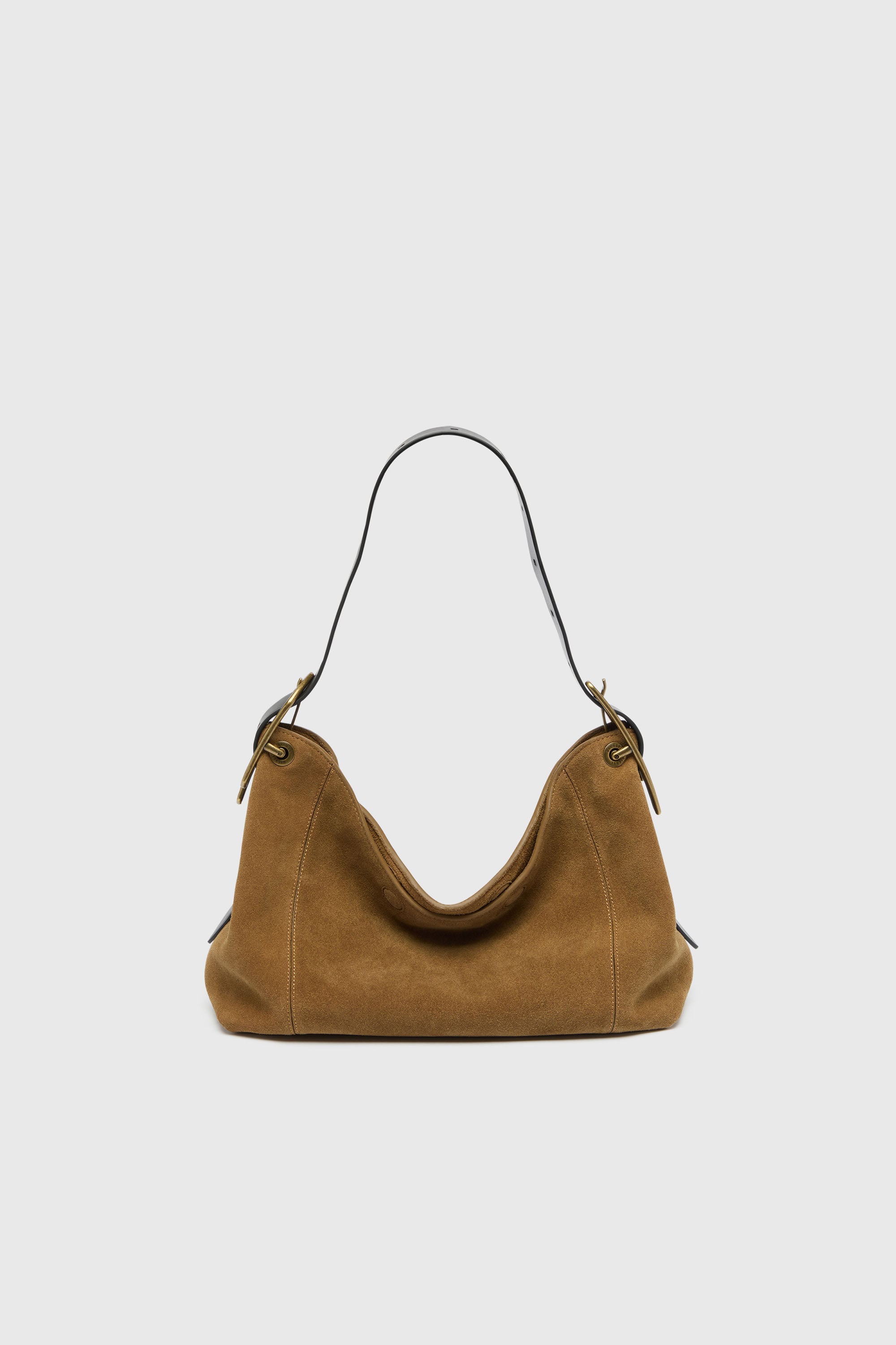 Diesel - D-LINE HOBO S, D-Line Sac port&eacute; &eacute;paule en daim cir&eacute; Femme in Marron - 2