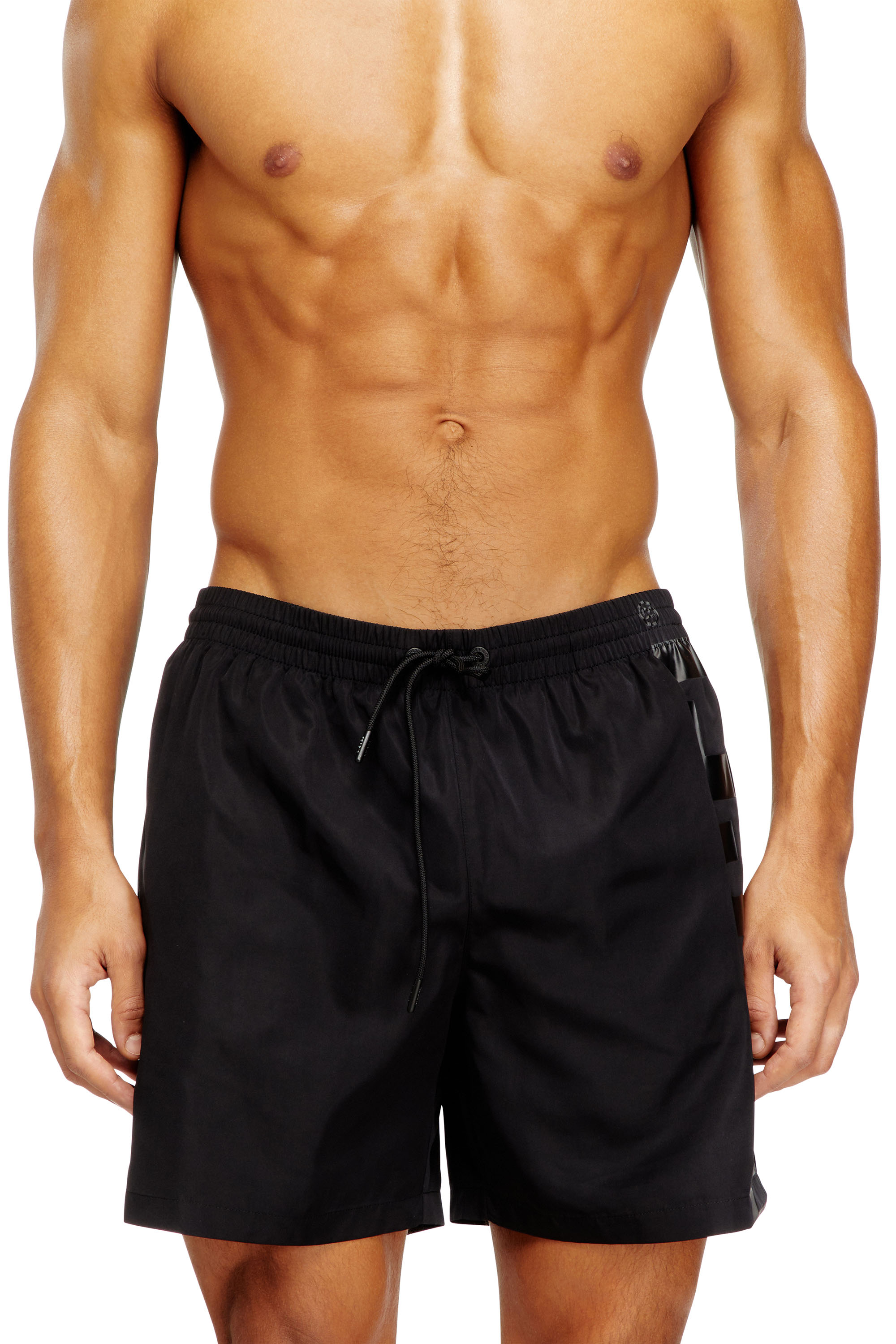 Diesel - RIO-41-D-CORE, Short de bain mi-long avec maxi logo Homme in Noir - 2