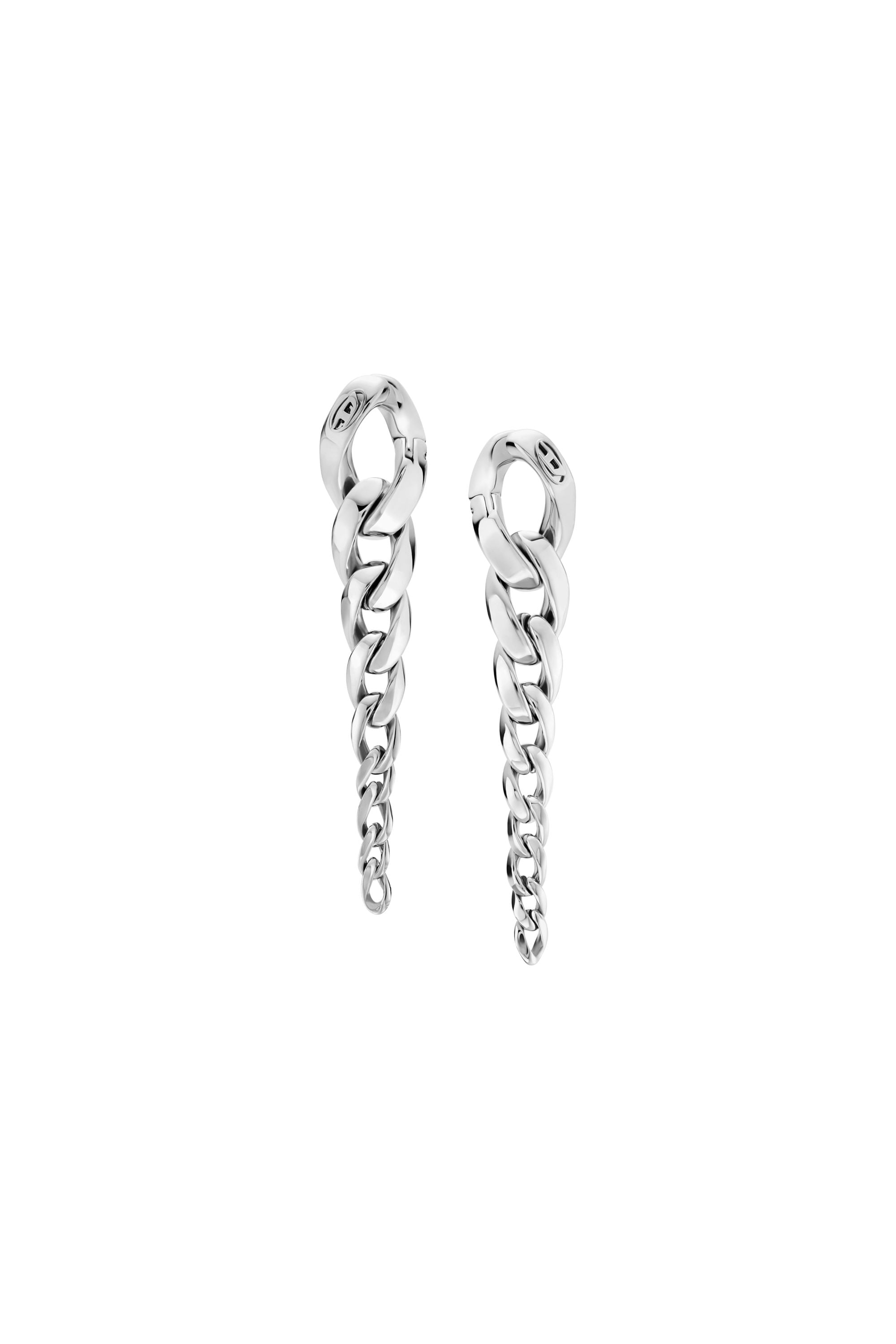 Diesel - DX1719040, Boucles d&rsquo;oreilles pendantes en acier inoxydable Mixte in Gris argent&eacute; - 1