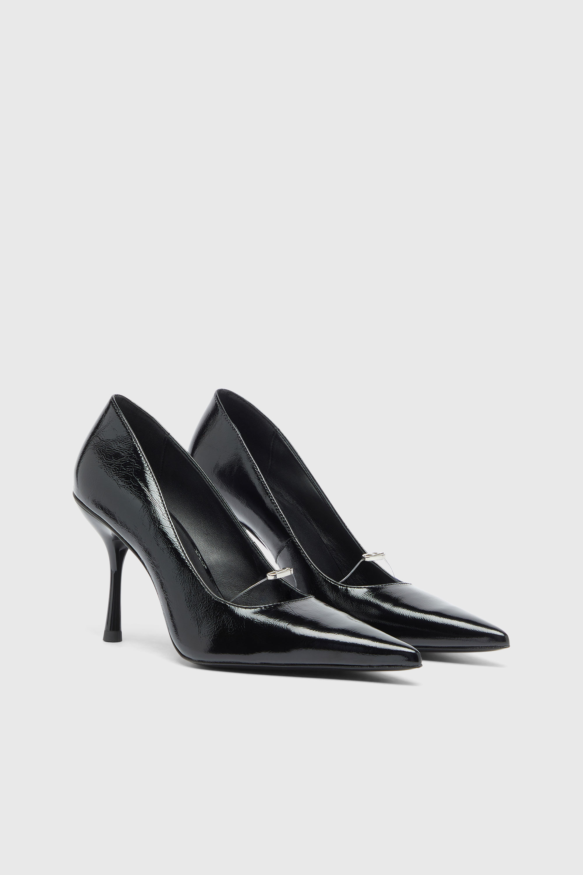 Diesel - D-JEWELS 90 P, D-Jewels - Escarpins en cuir naplak Femme in Noir - 2