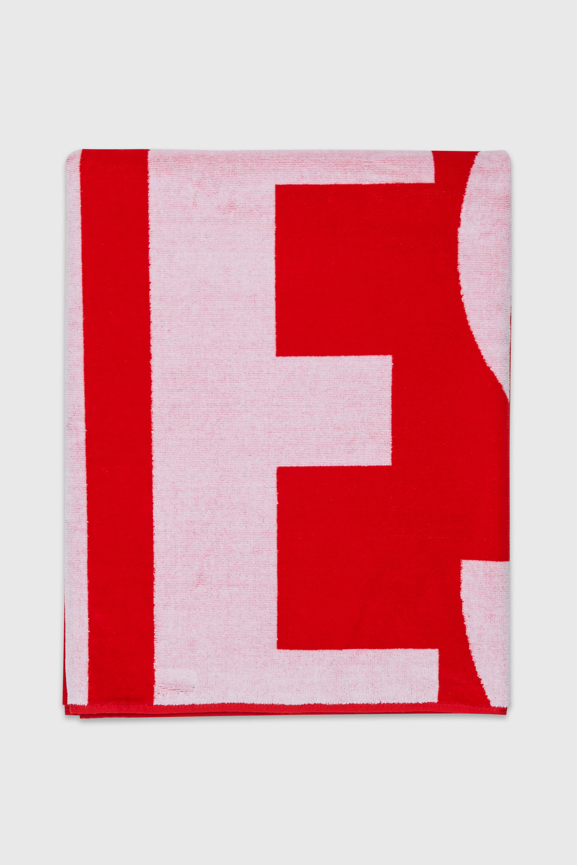 Diesel - HELMY, Unisex's Cotton towel with maxi logo in Red - 2