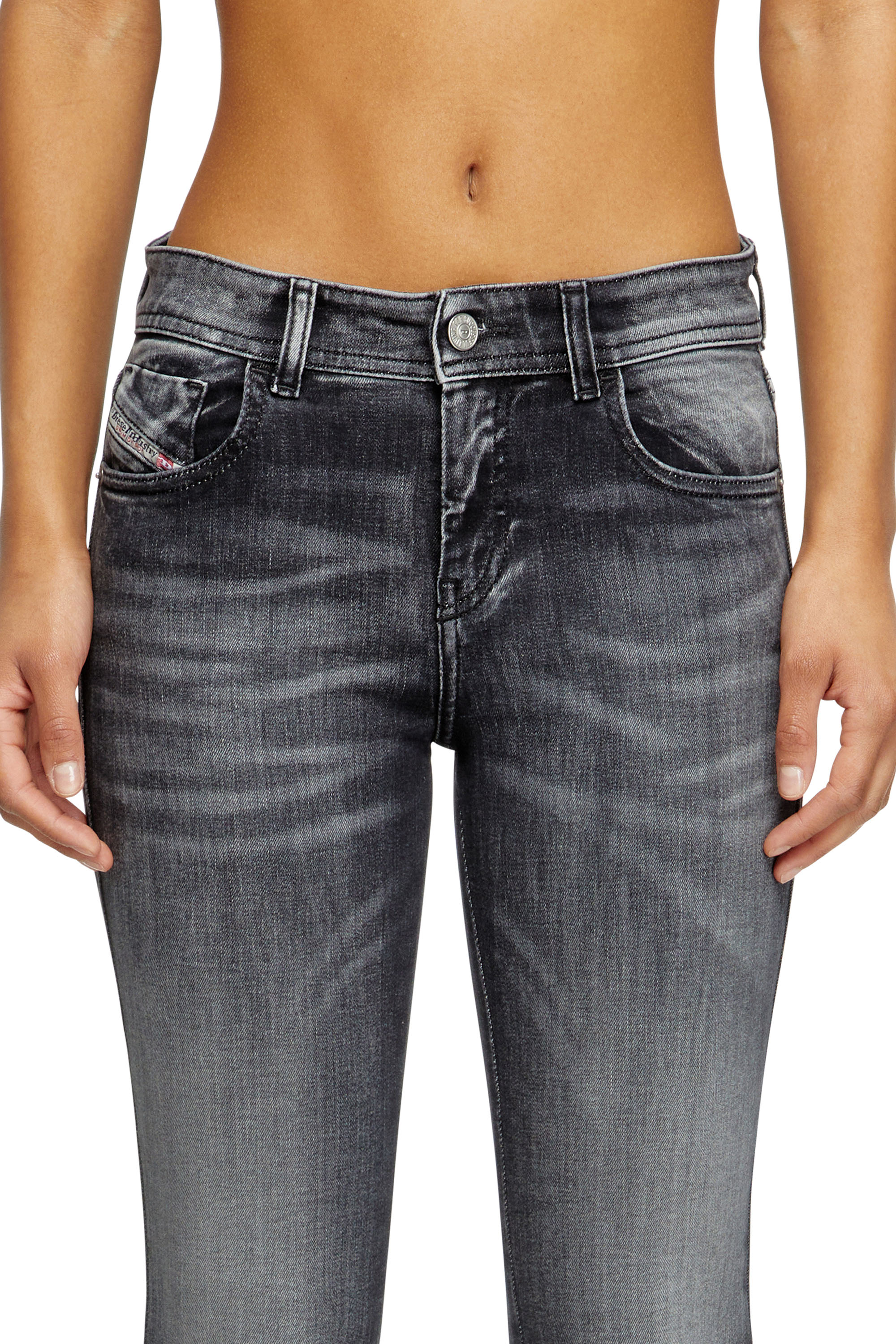 Skinny Jeans 2017 Slandy 09K97, Noir/Gris foncé Diesel - Skinny Jeans 2017 Slandy 09K97 Femme, Noir/Gris foncé - Image 5