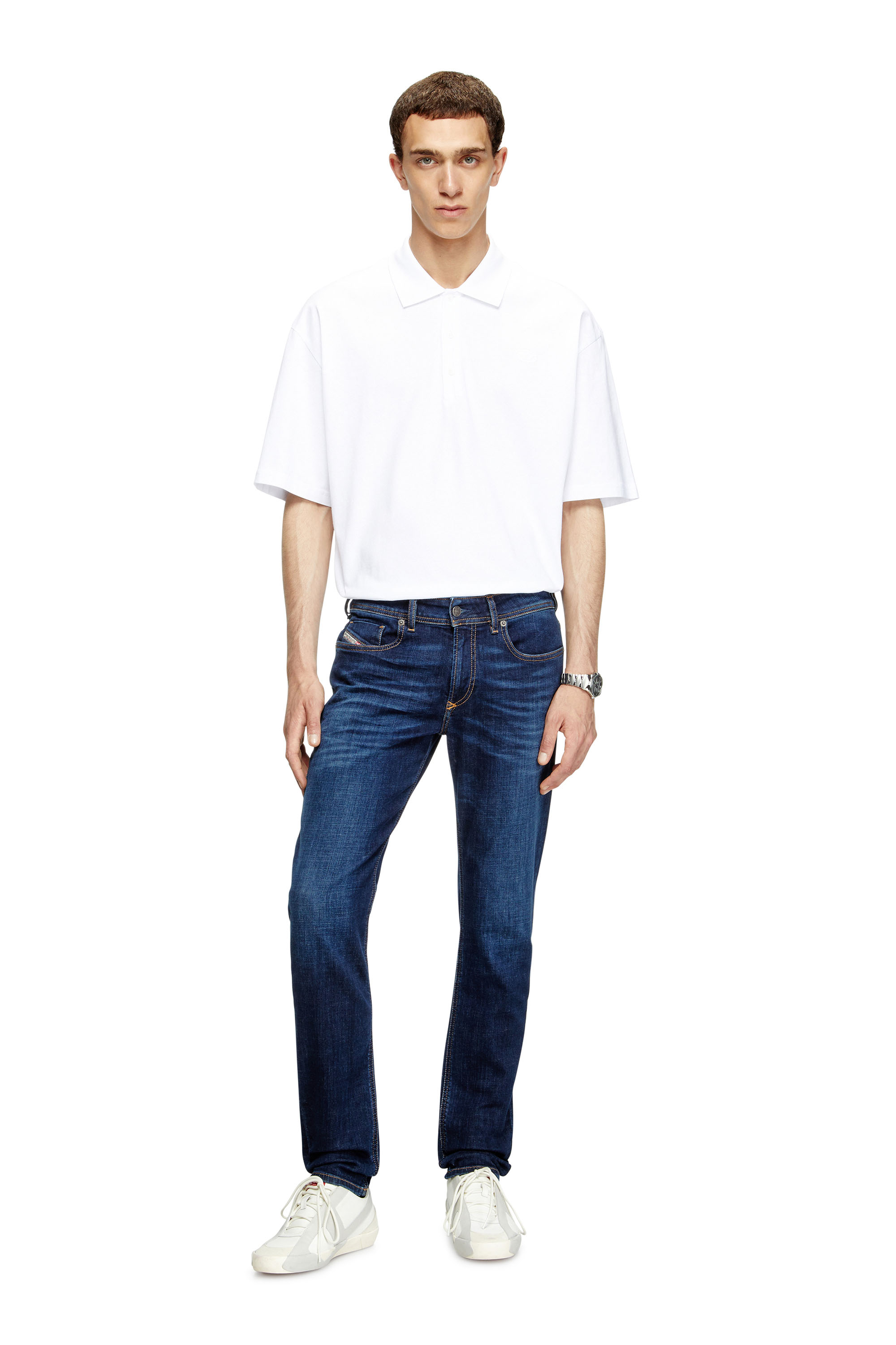 Diesel - Skinny Jeans 1979 Sleenker 09J17 Homme, Bleu Foncé - Image 1