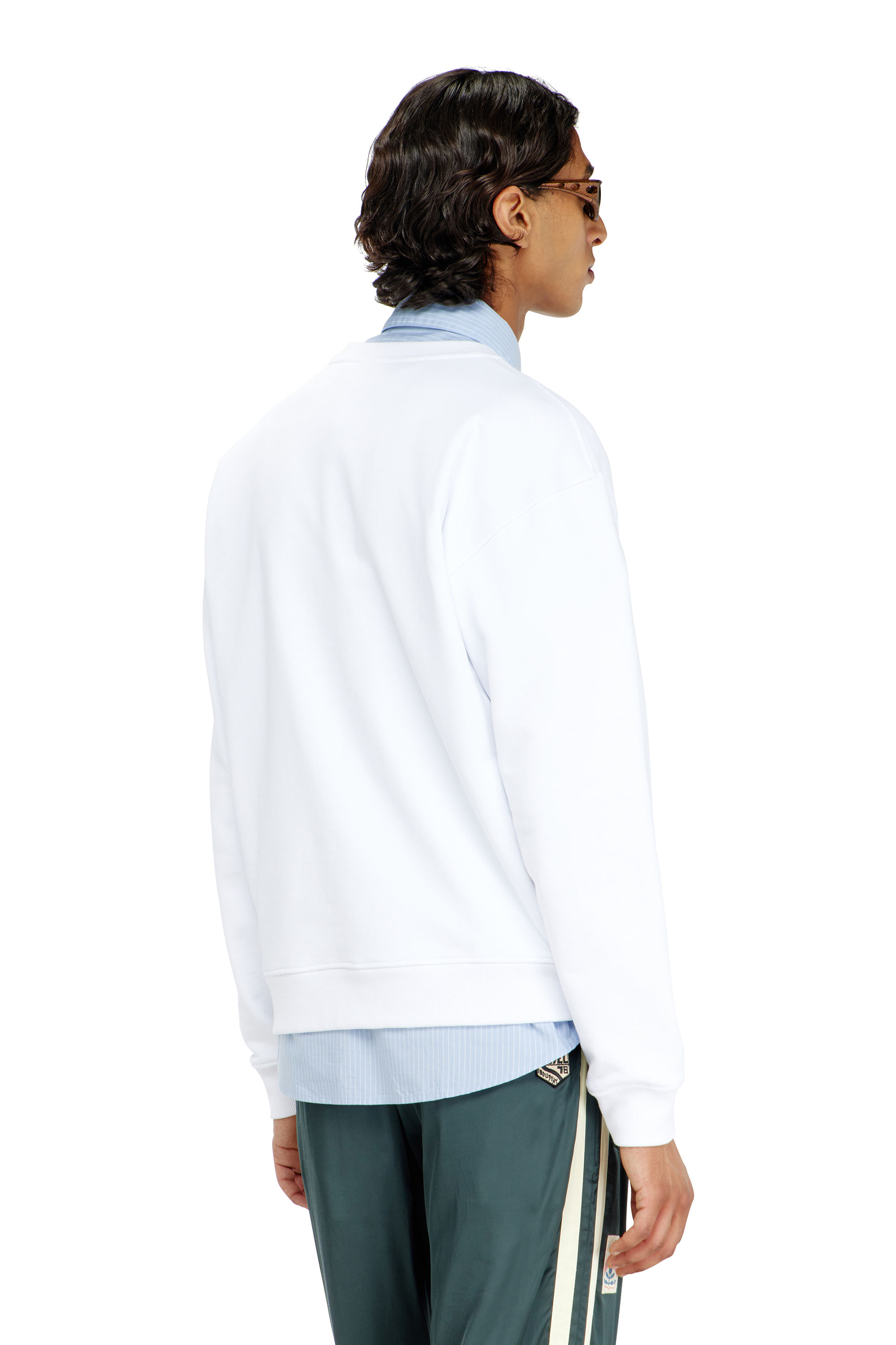 Diesel - S-NORM-AA5, Sweat-shirt en coton avec micro broderie logo Homme in ToBeDefined - 4