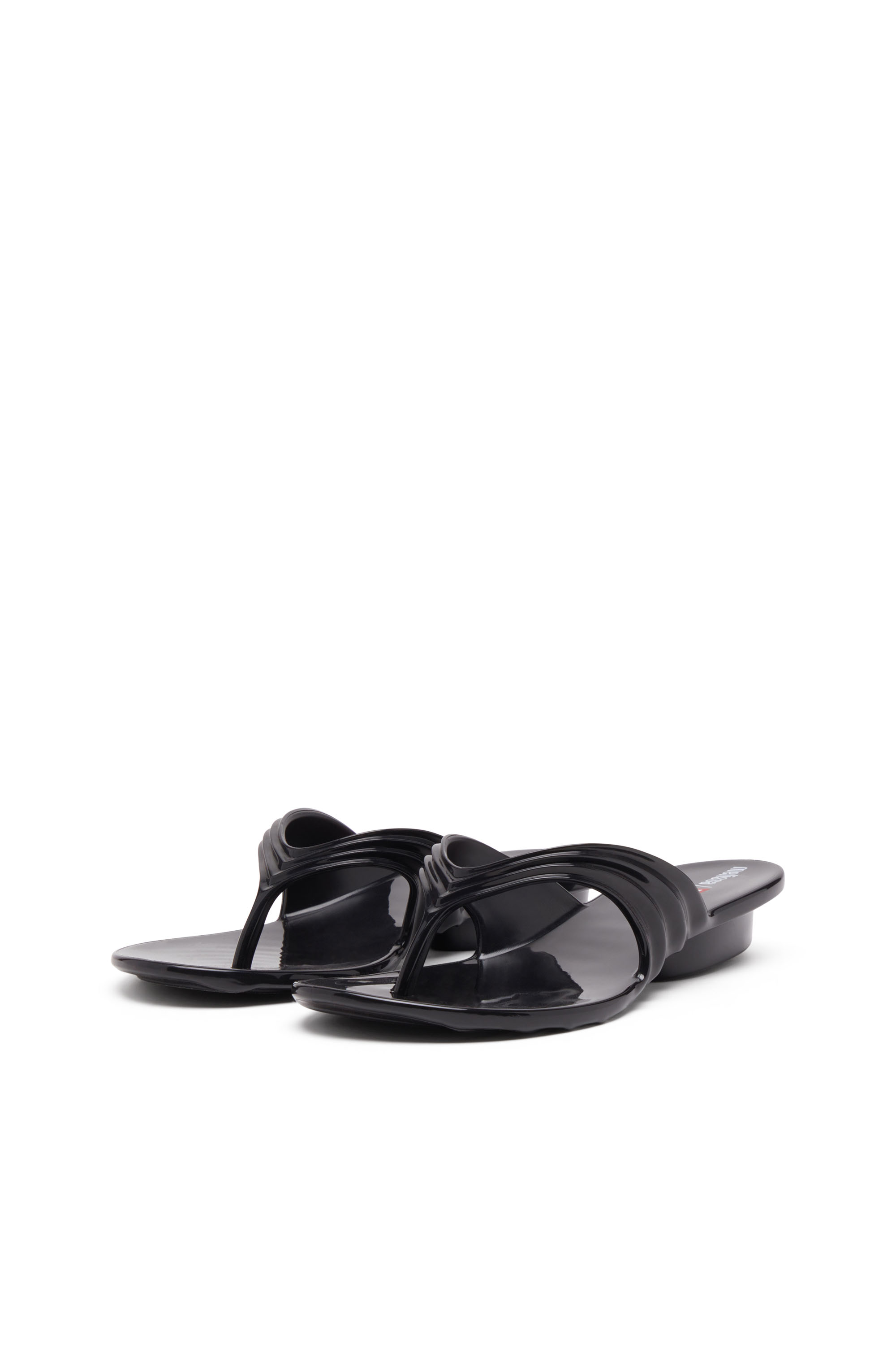 Diesel - MELISSA QUANTUM THONG, Tong sculpturale en Melflex® Femme in Noir - 9