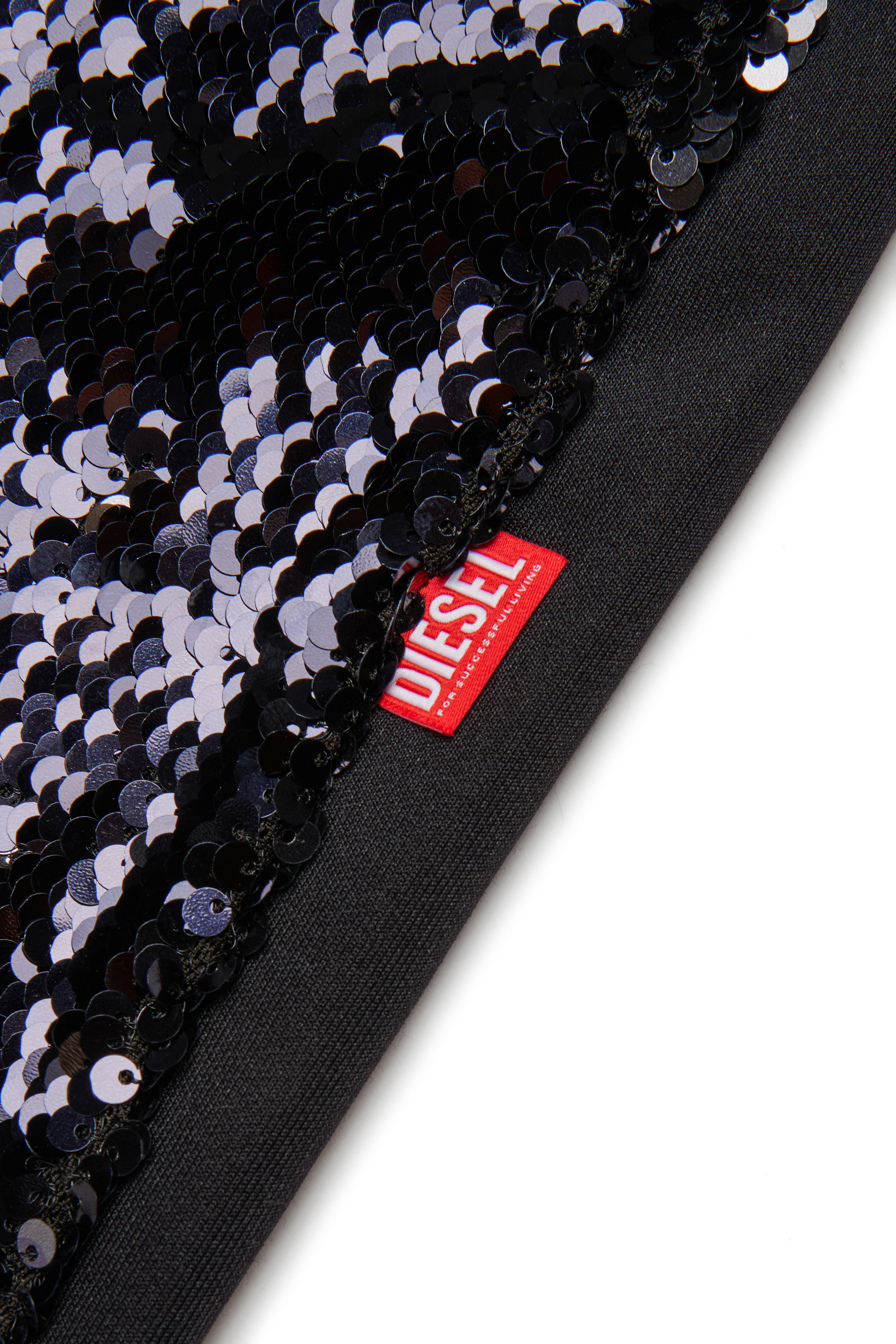 Diesel - PSEQUINS, Pantalons à sequins Femme in Noir - 4