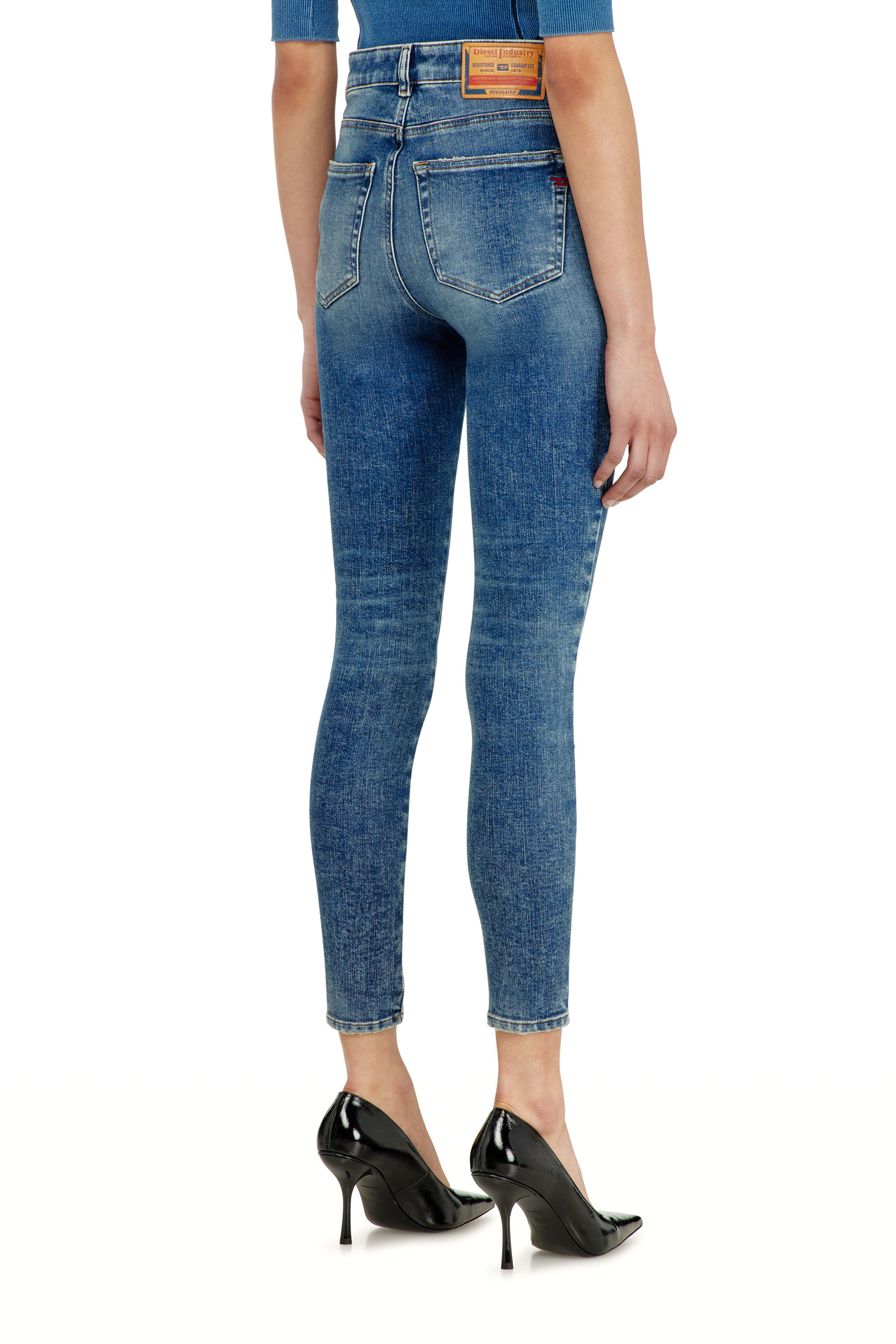 Diesel - Skinny Jeans 1984 Slandy-High 09P72 Femme, Bleu moyen - Image 5