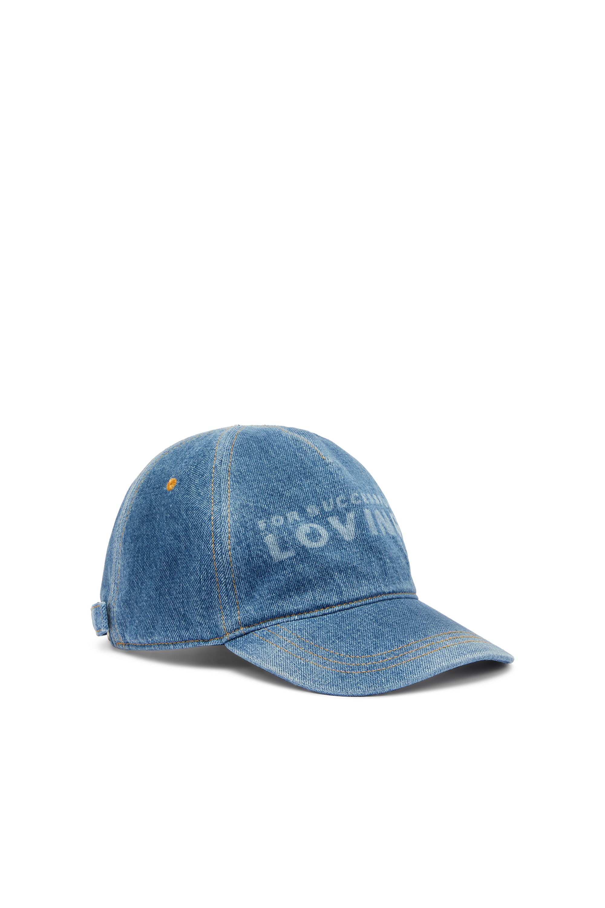 Diesel - PR-CAP-CHITIN, Casquette de baseball en denim avec logo For Successful Loving Mixte in Bleu - 1