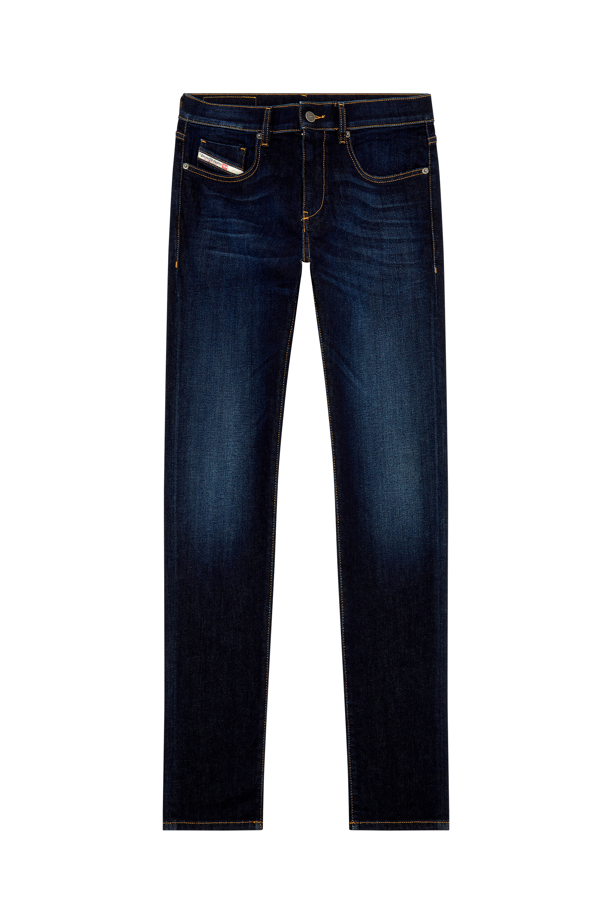 Diesel - Slim Jeans 2019 D-Strukt 009ZS, Bleu Foncé - Image 5