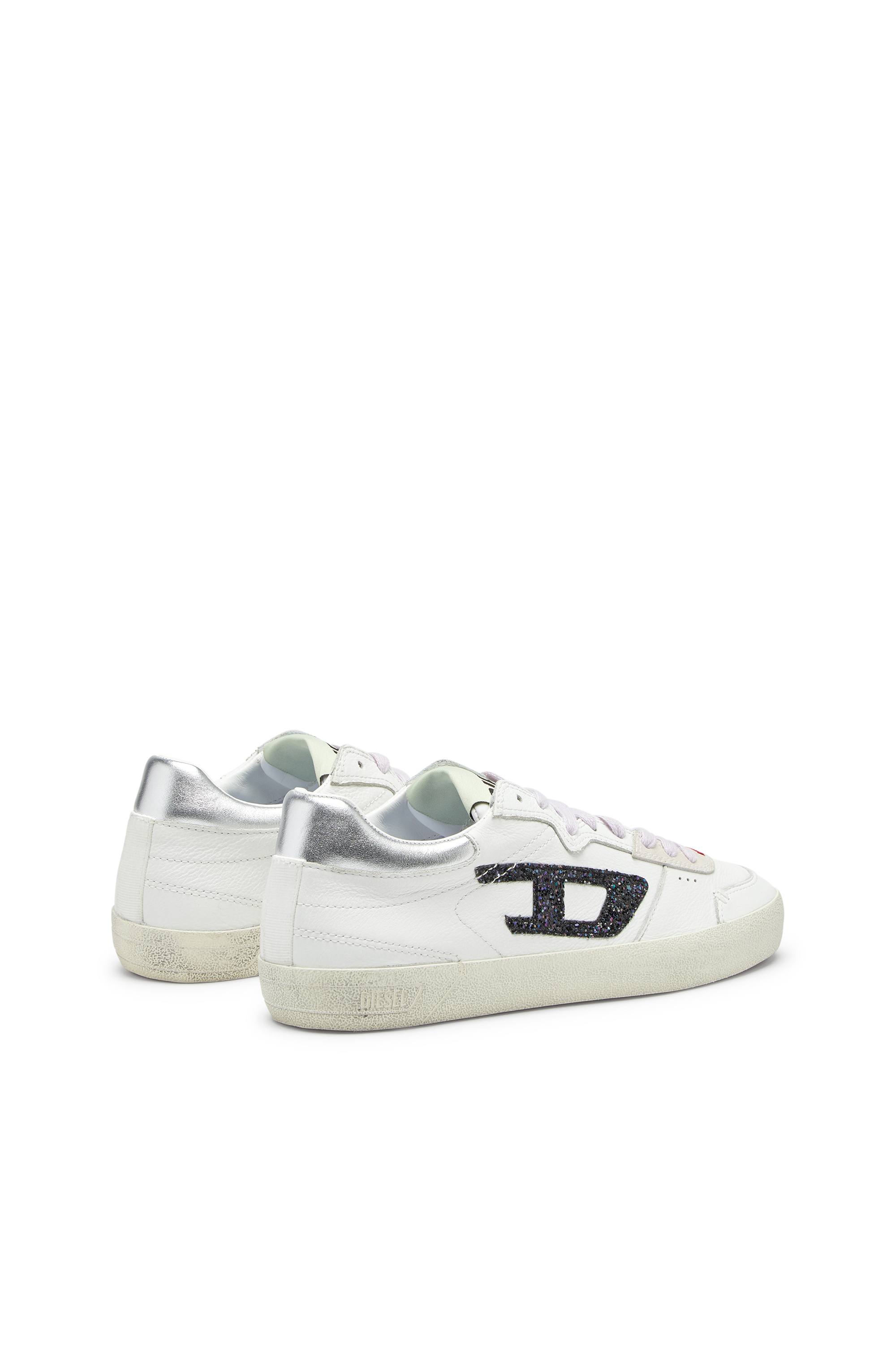 Diesel - S-LEROJI LOW W, S-Leroji-Sneakers en cuir avec logo pailleté Femme in Polychrome - 3