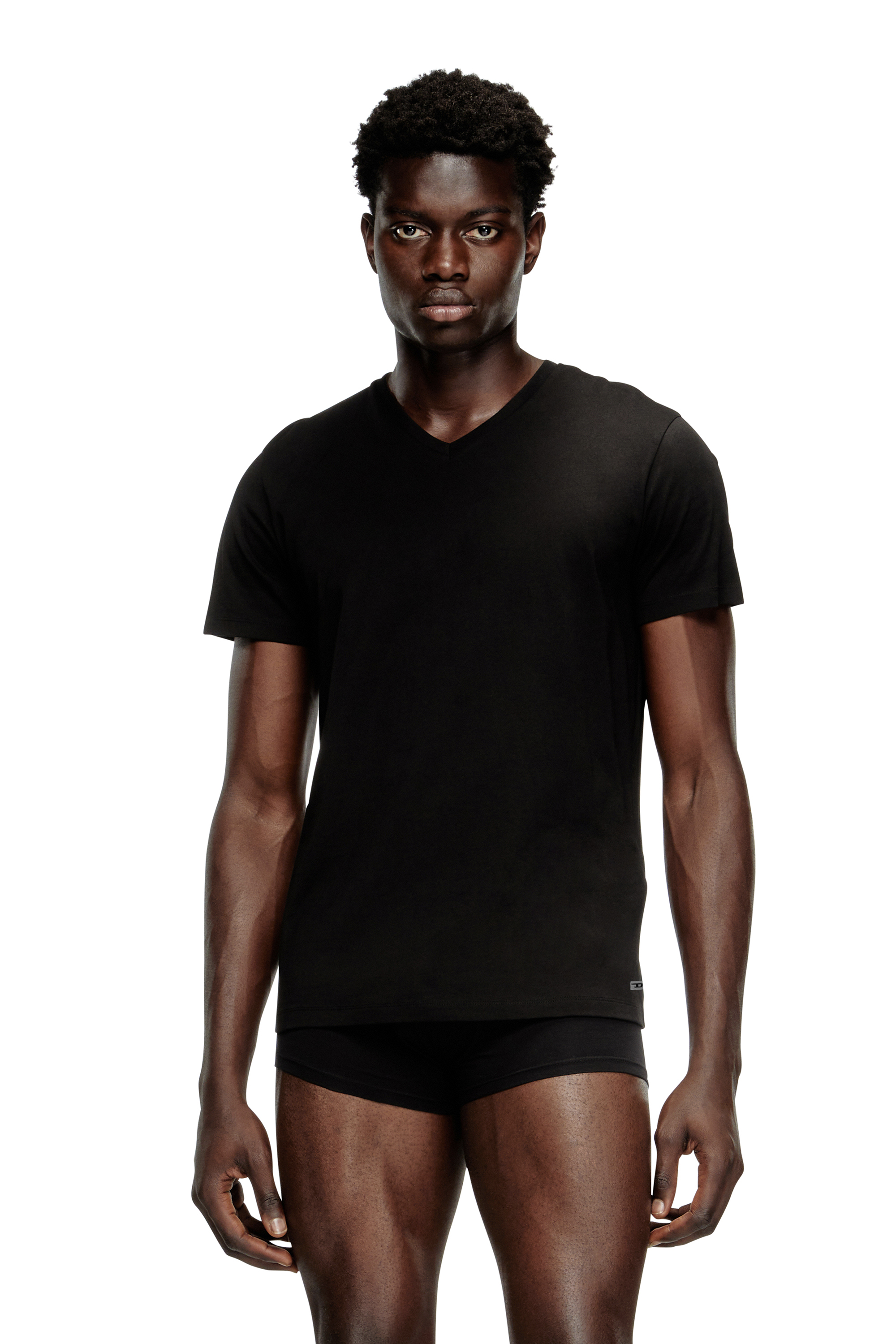 Diesel - MICHAEL-D-BOX-3PACK, Lot de trois T-shirts avec col en V Homme in Noir - 3
